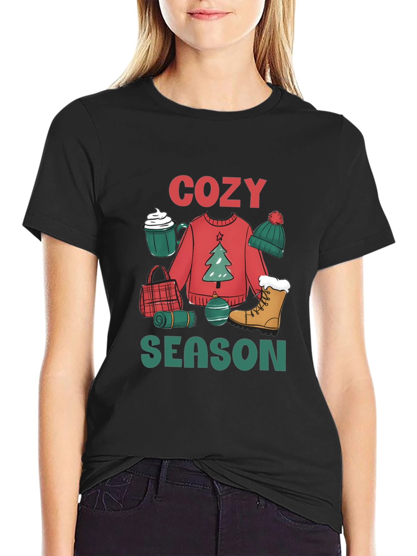 Cozy Season Holiday Graphic T-Shirt