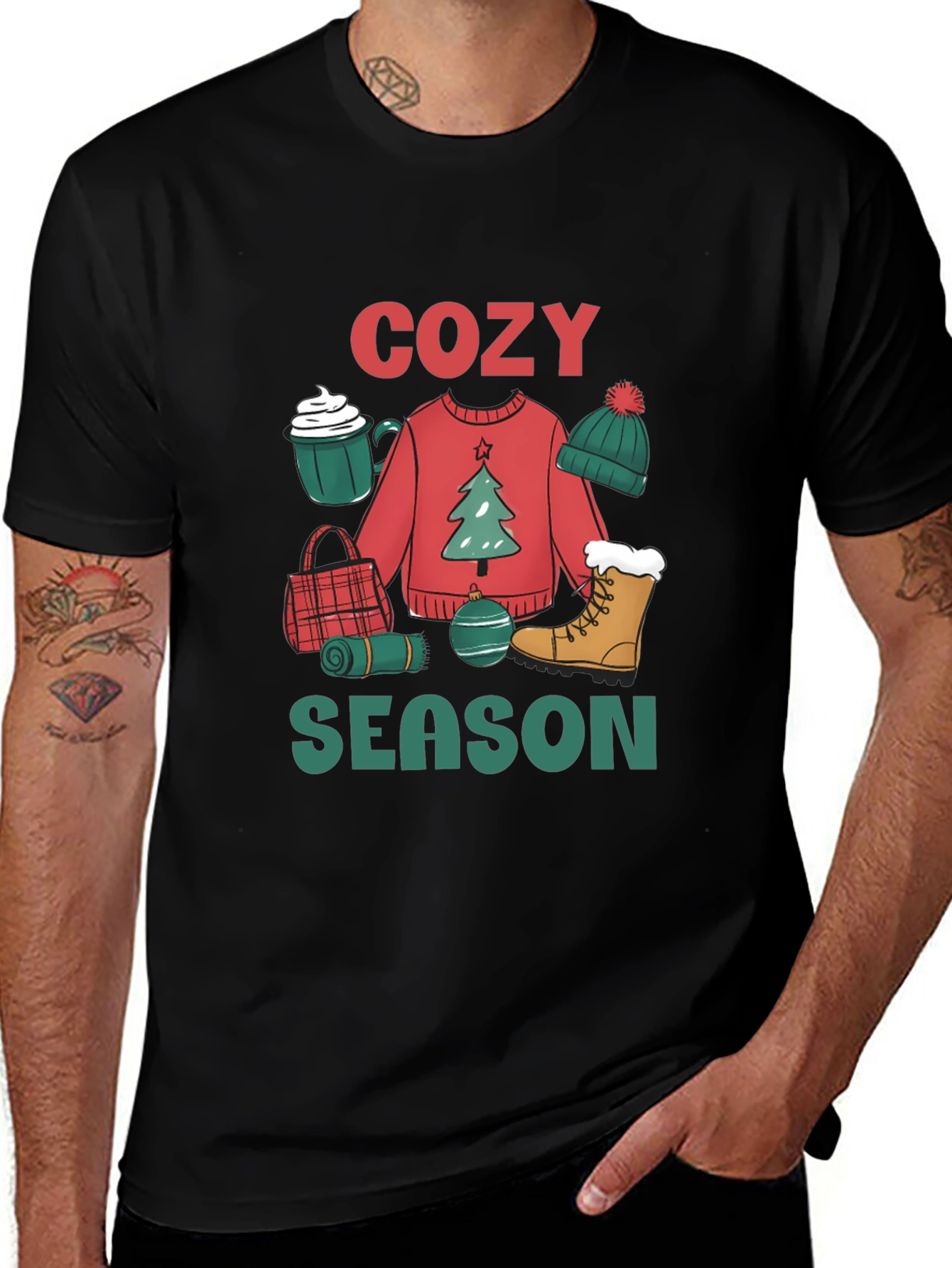 Cozy Season Holiday Graphic T-Shirt
