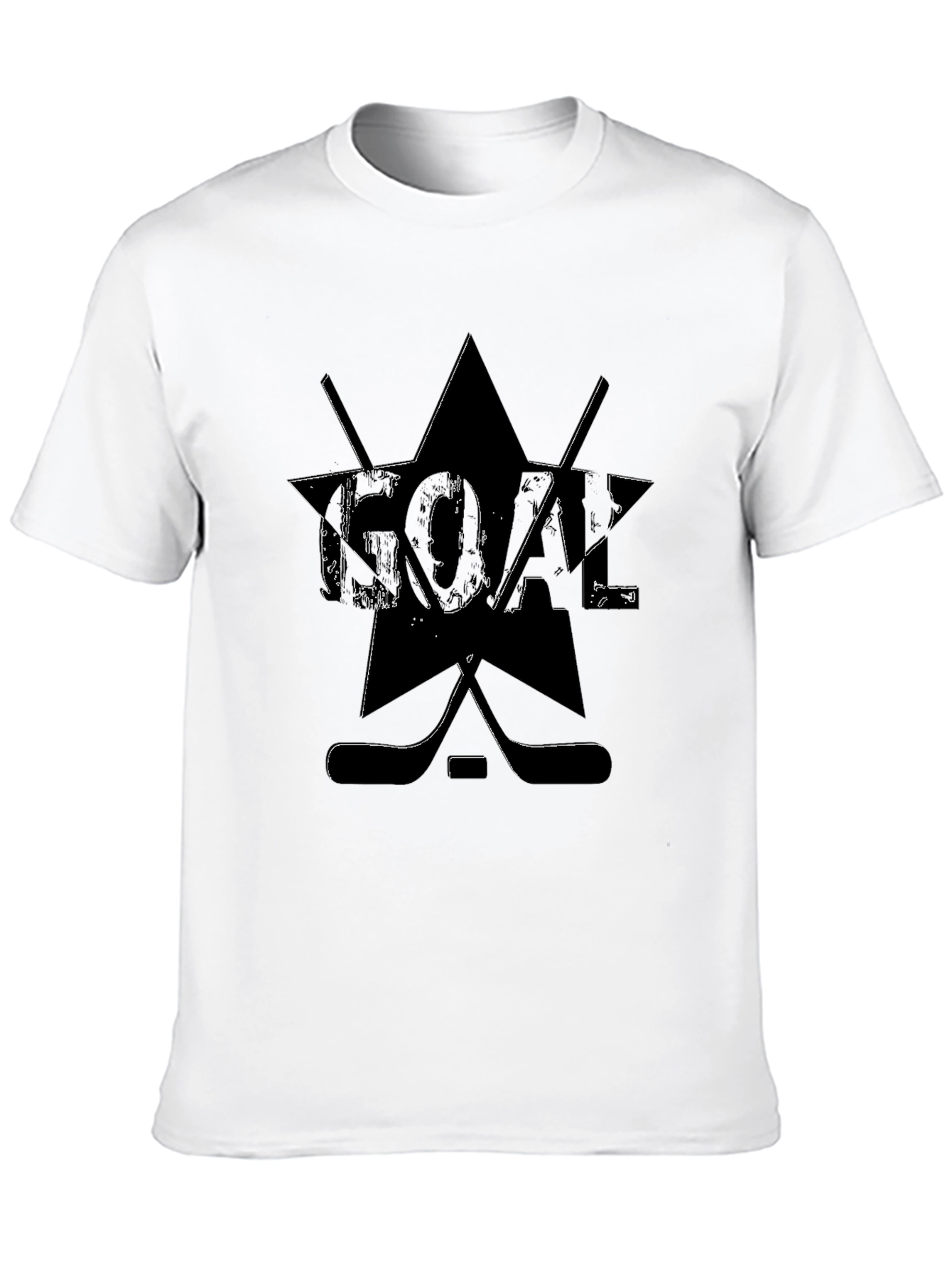 Goal Hockey Graphic T-Shirt - Black