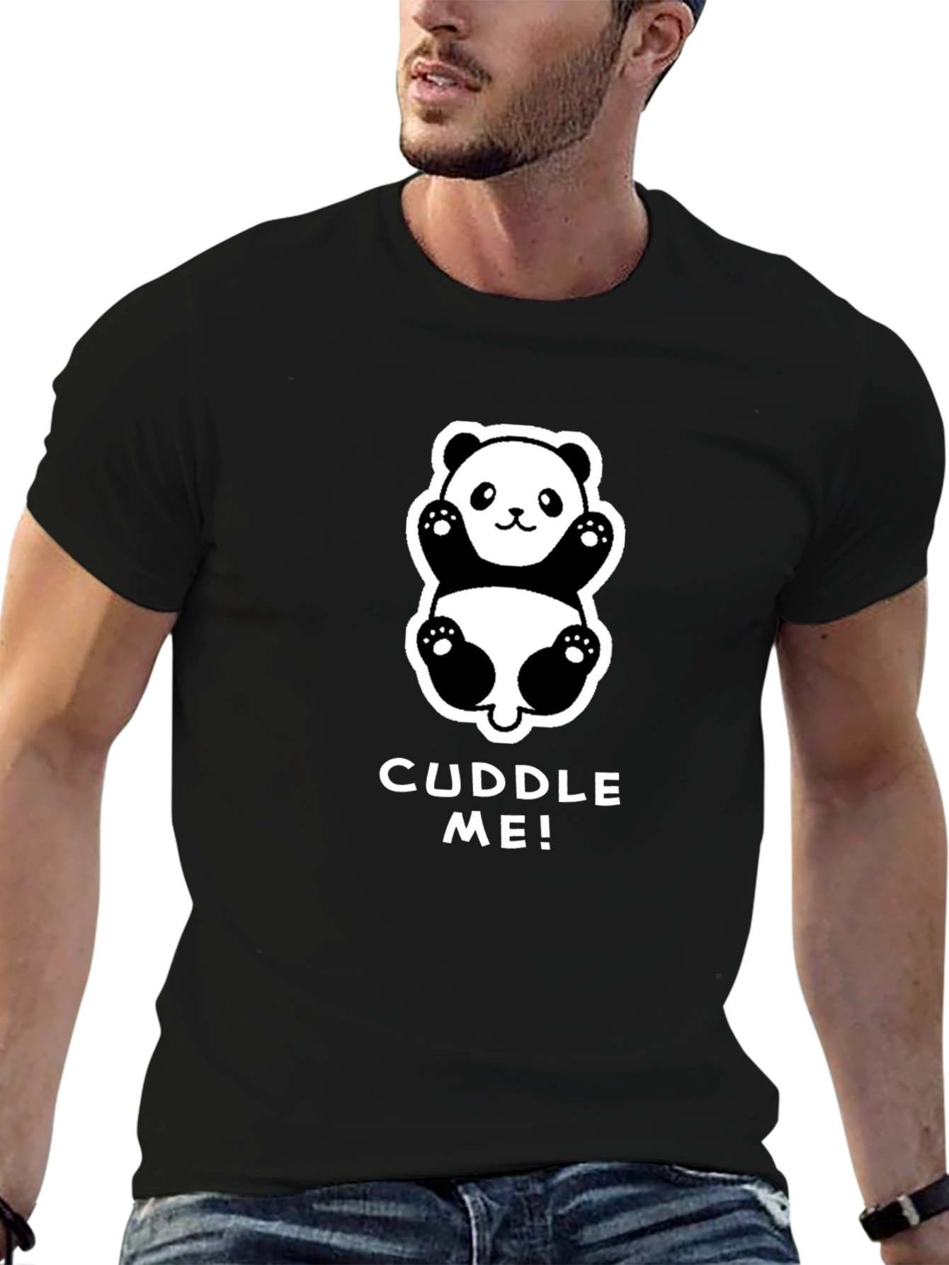 Cuddle Me! Panda Graphic Tee - Soft & Cute