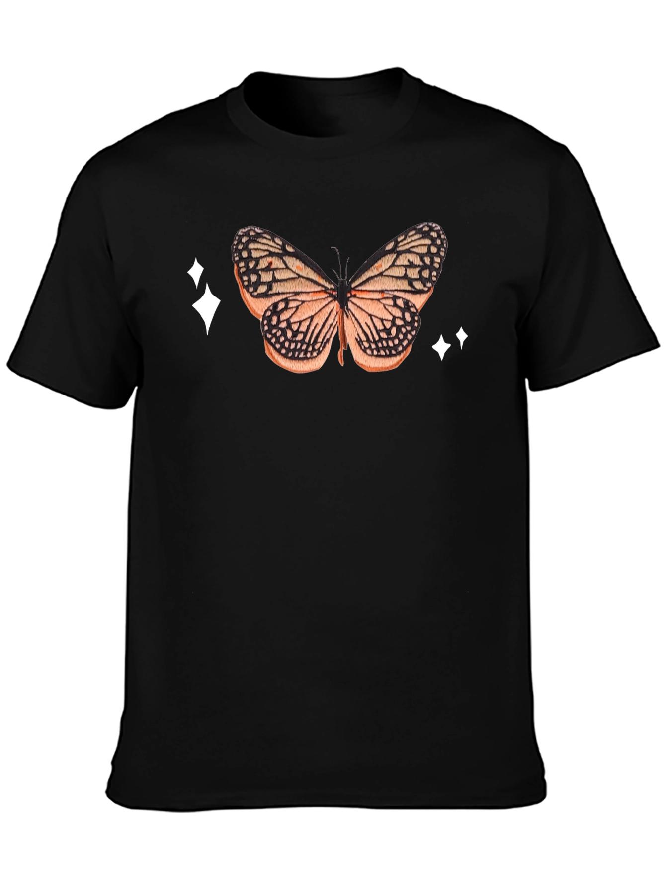 Butterfly Graphic Black Tee