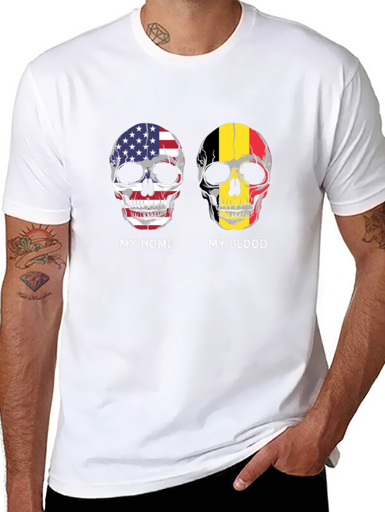 My Home My Blood Skull T-Shirt