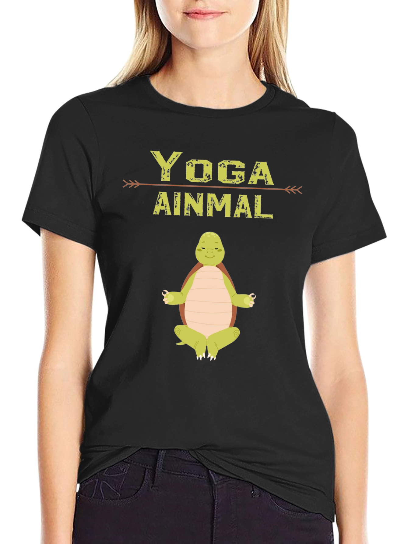 Yoga Ainmal Turtle T-Shirt - Meditating Animal Tee