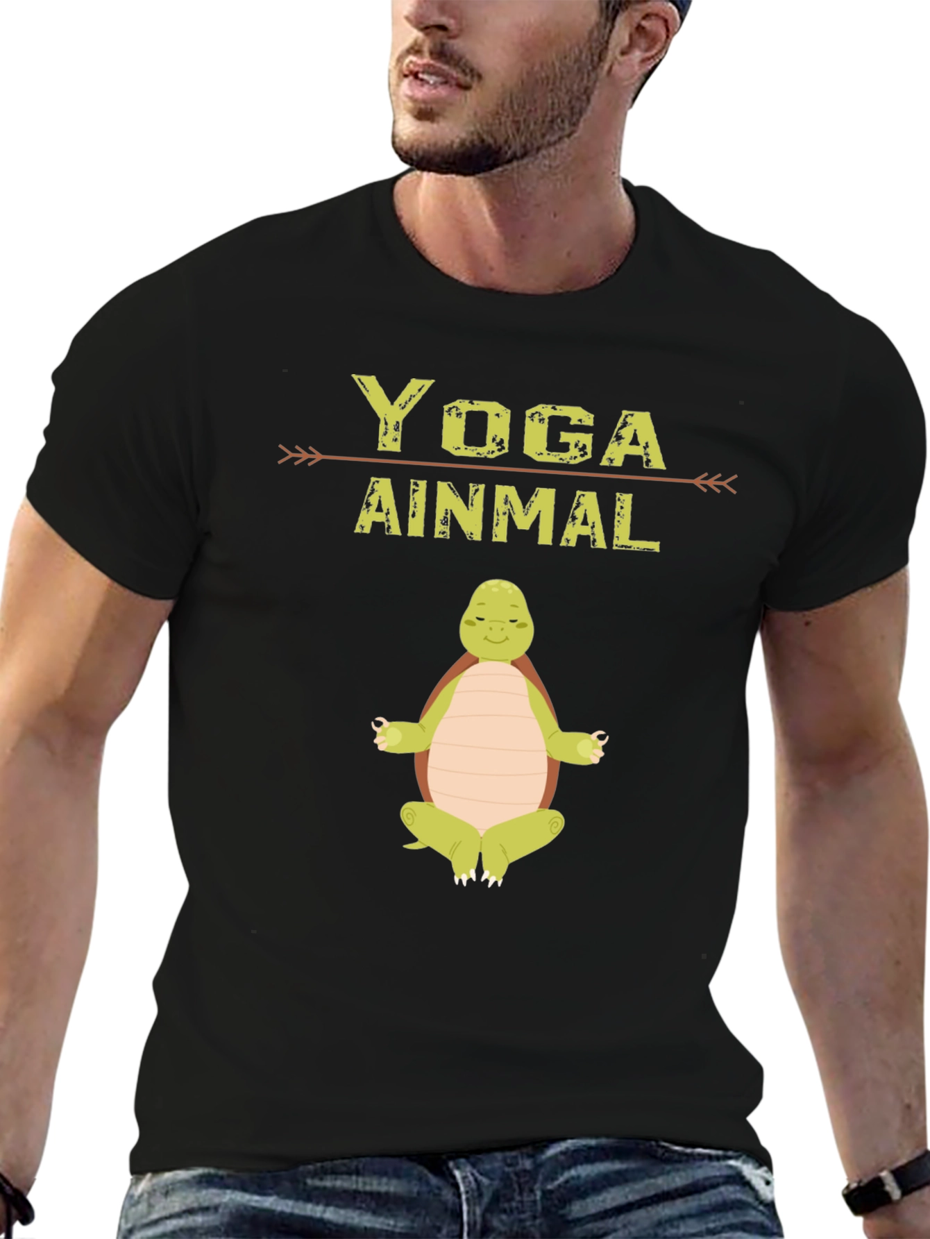 Yoga Ainmal Turtle T-Shirt - Meditating Animal Tee