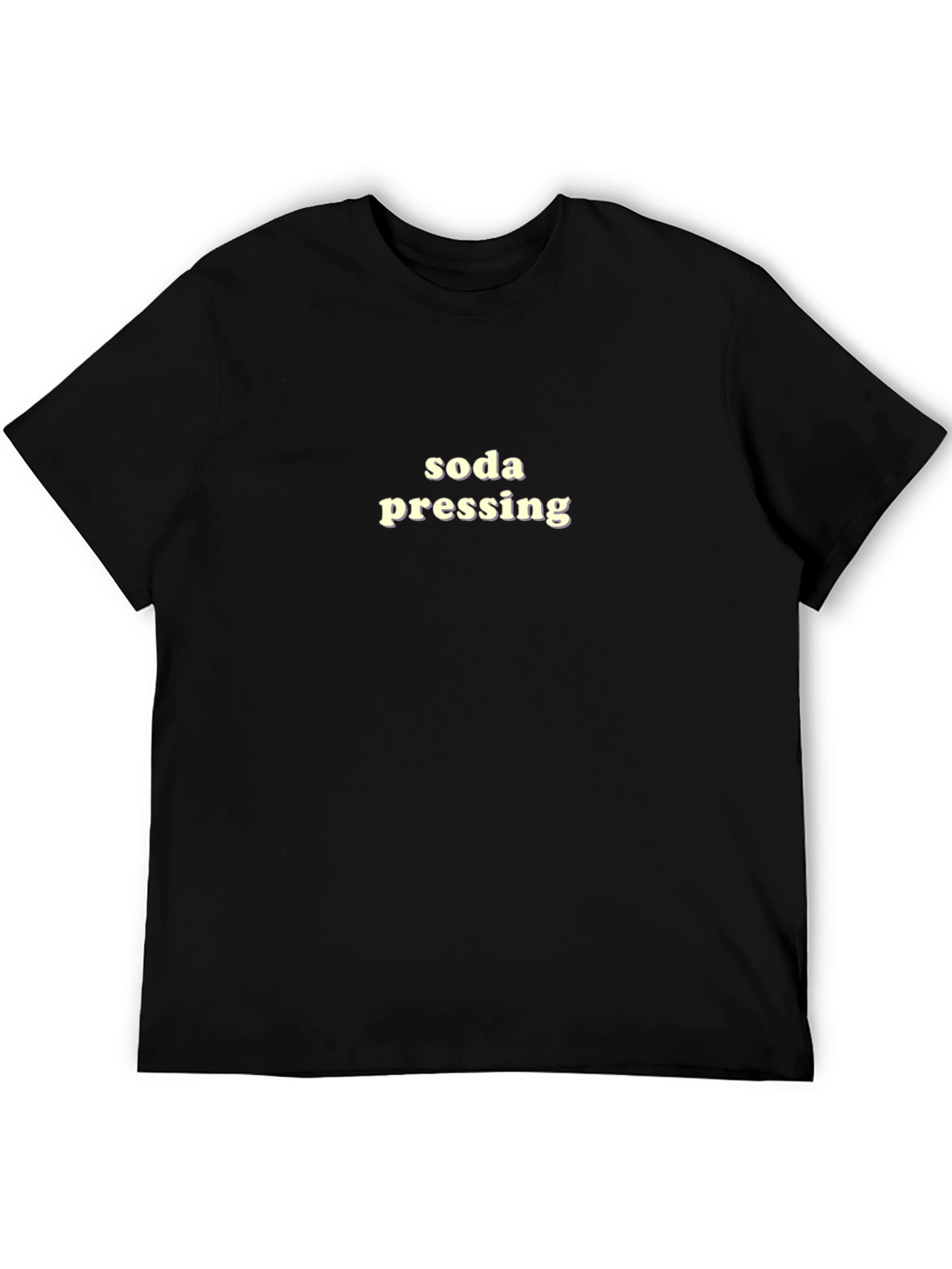 Soda Pressing Black Graphic Tee