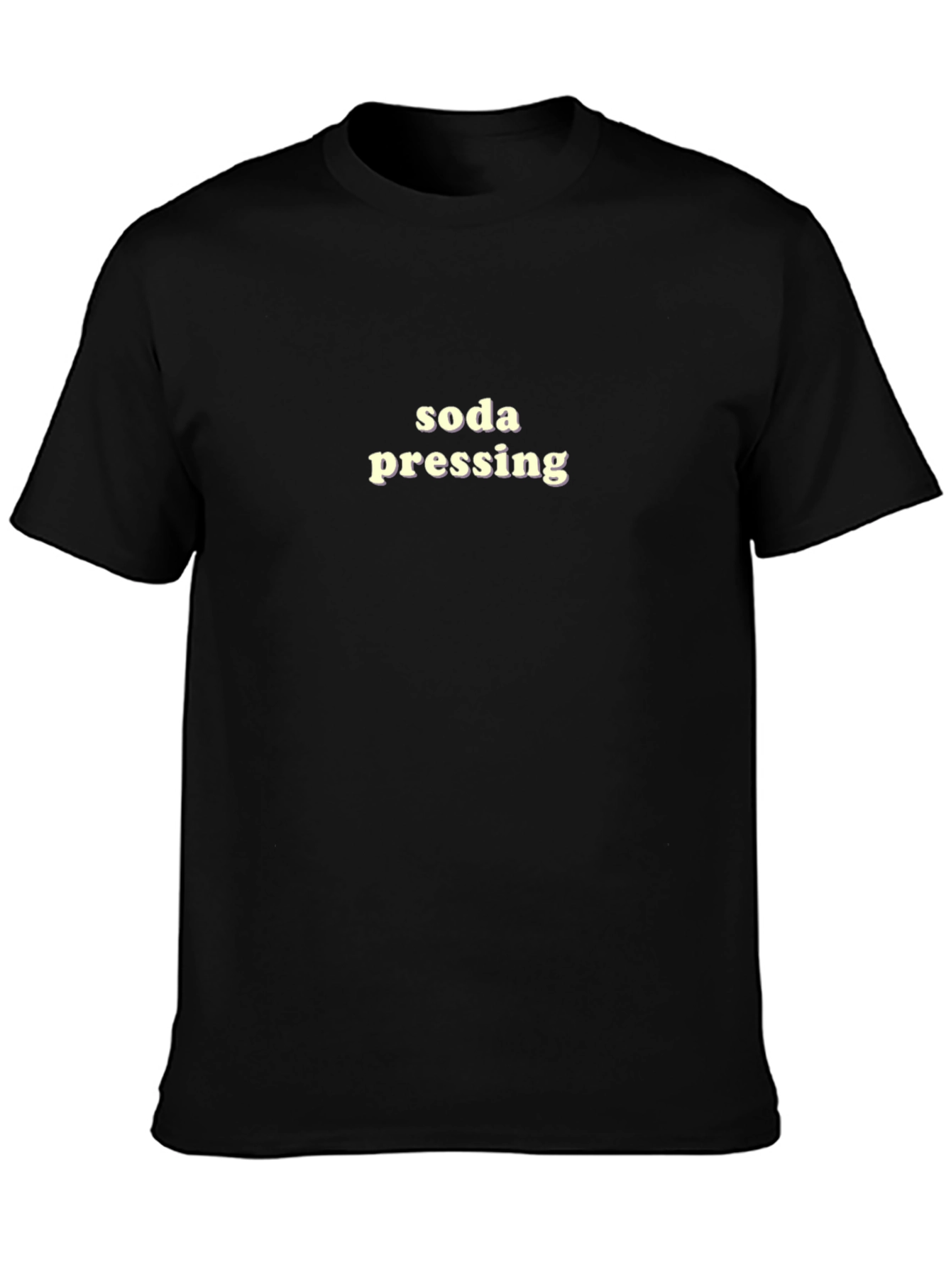 Soda Pressing Black Graphic Tee