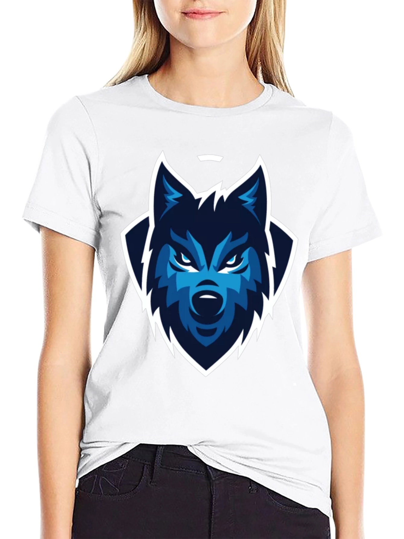 Wolf Graphic Black T-Shirt - Stylish Mens Tee