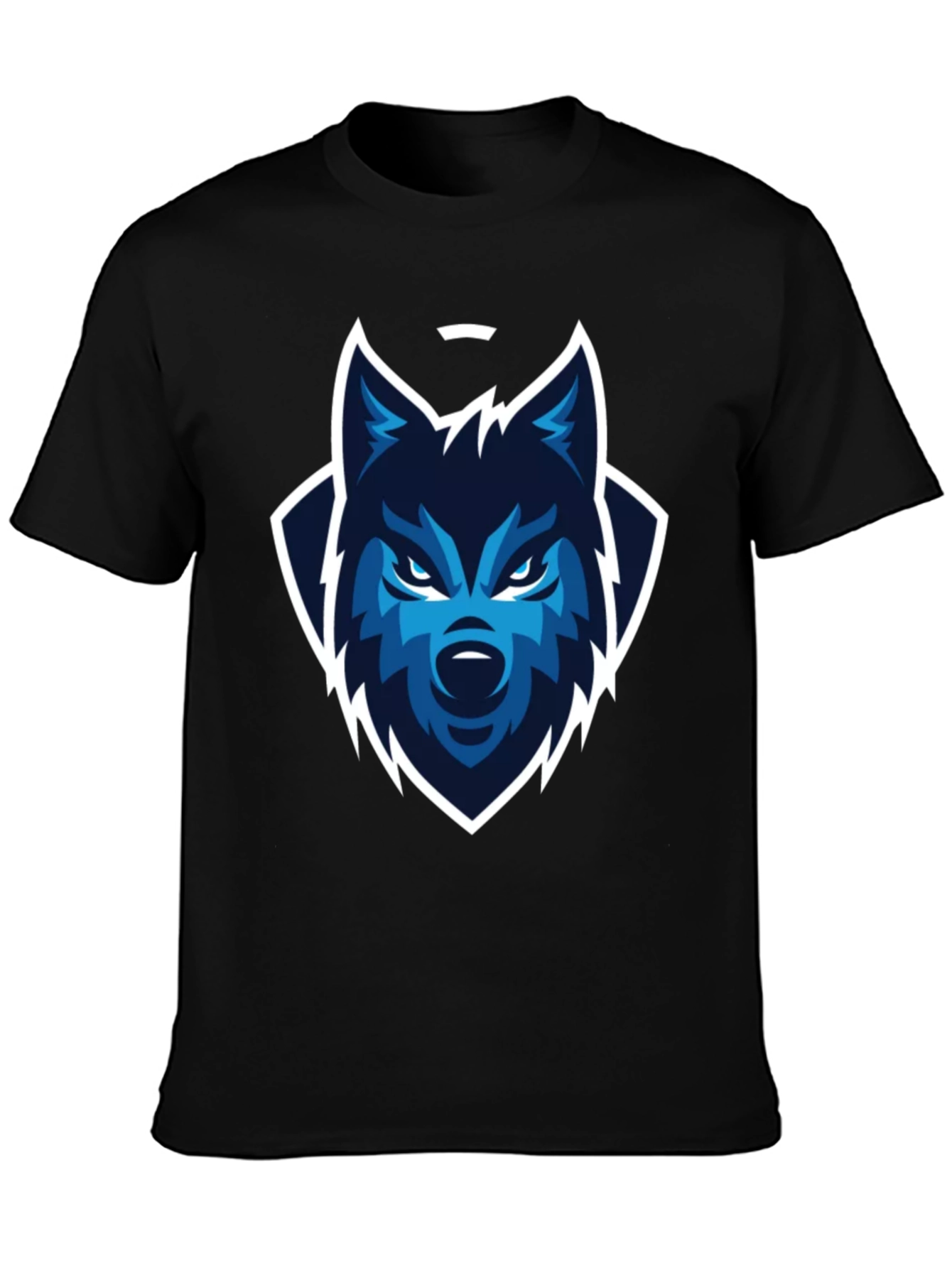 Wolf Graphic Black T-Shirt - Stylish Mens Tee