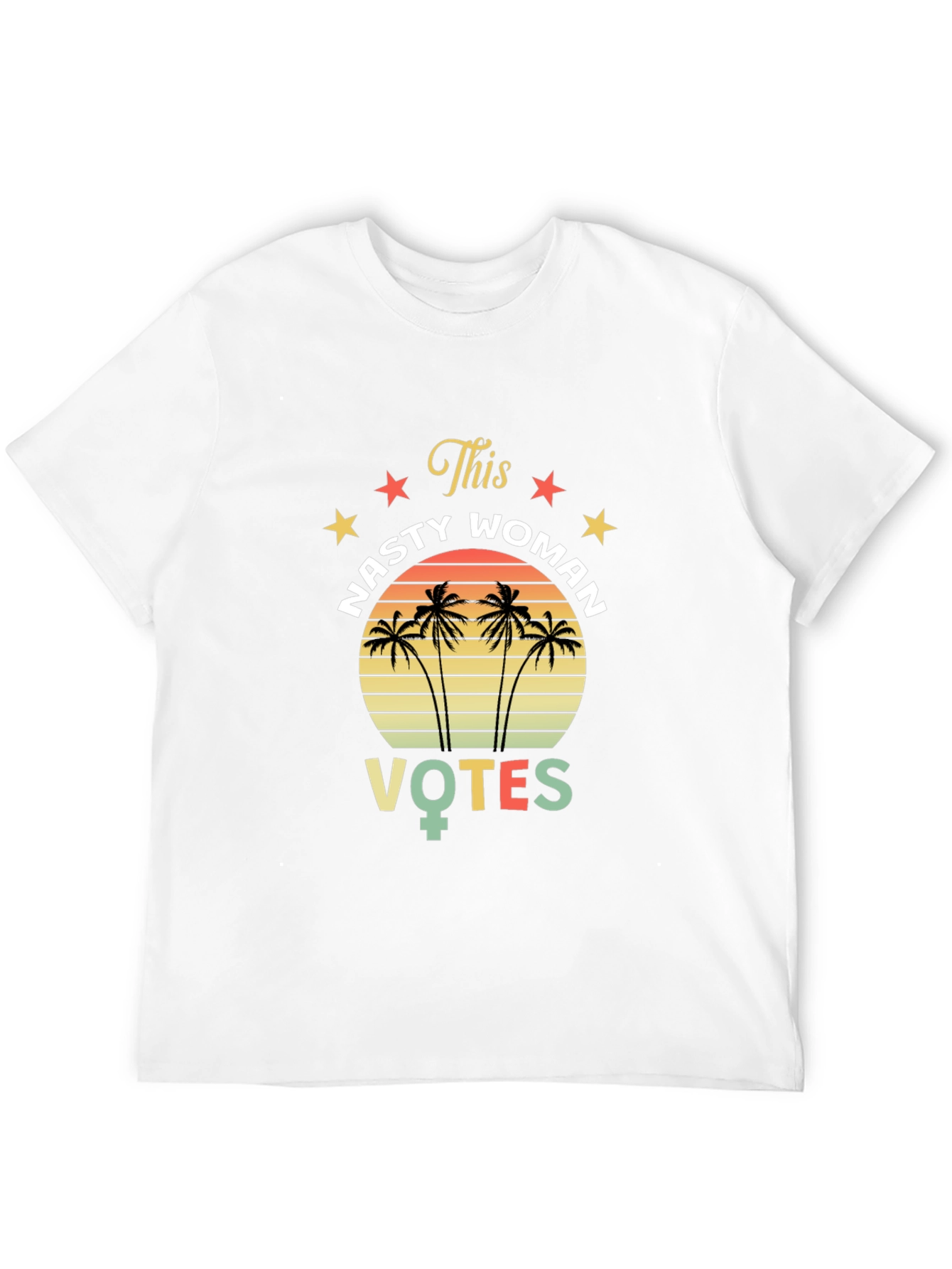 Nasty Woman Votes T-Shirt - Retro Design