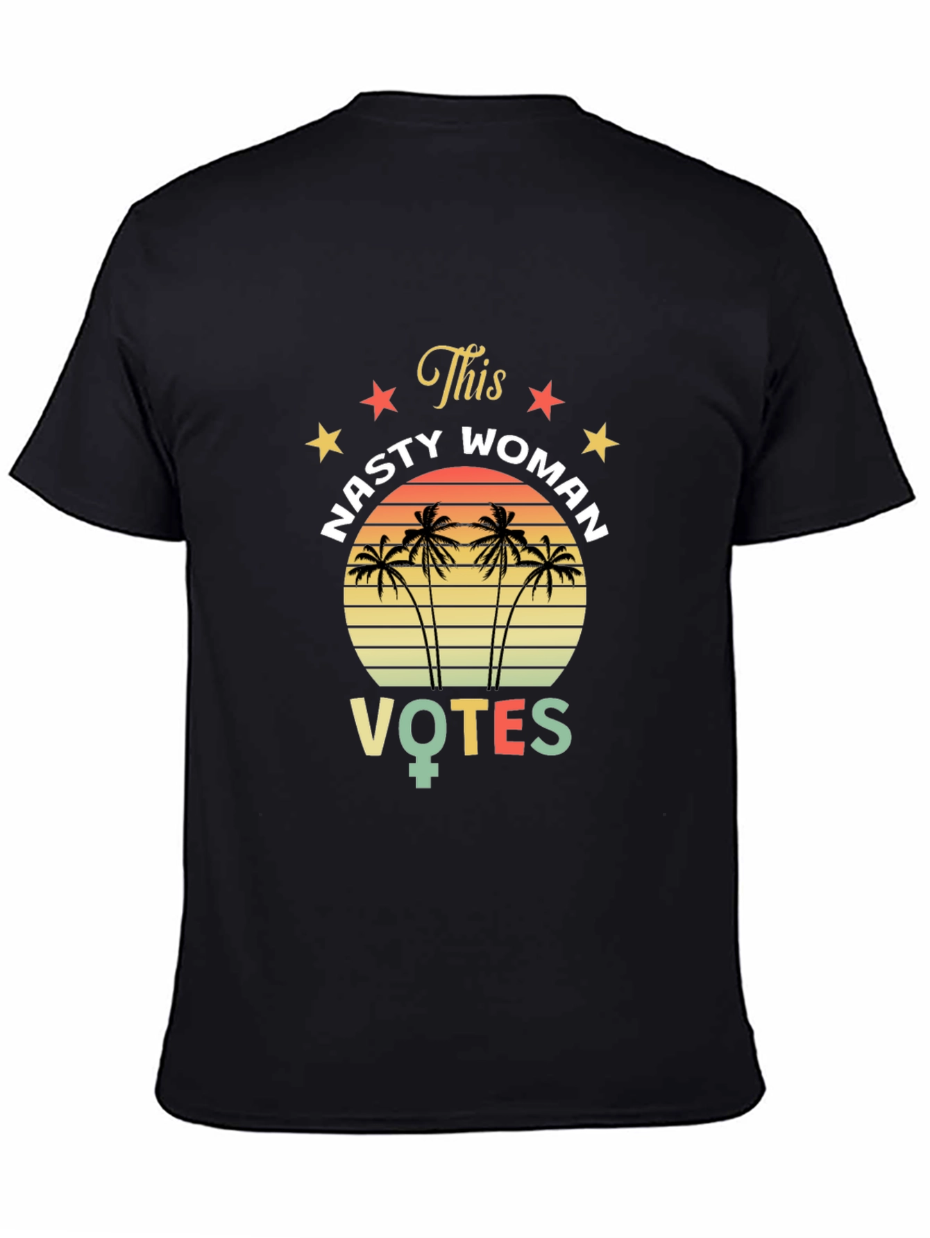 Nasty Woman Votes T-Shirt - Retro Design