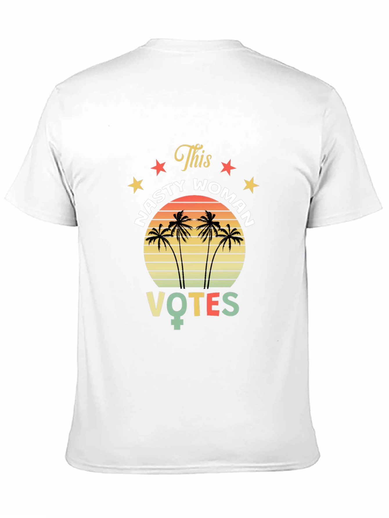 Nasty Woman Votes T-Shirt - Retro Design