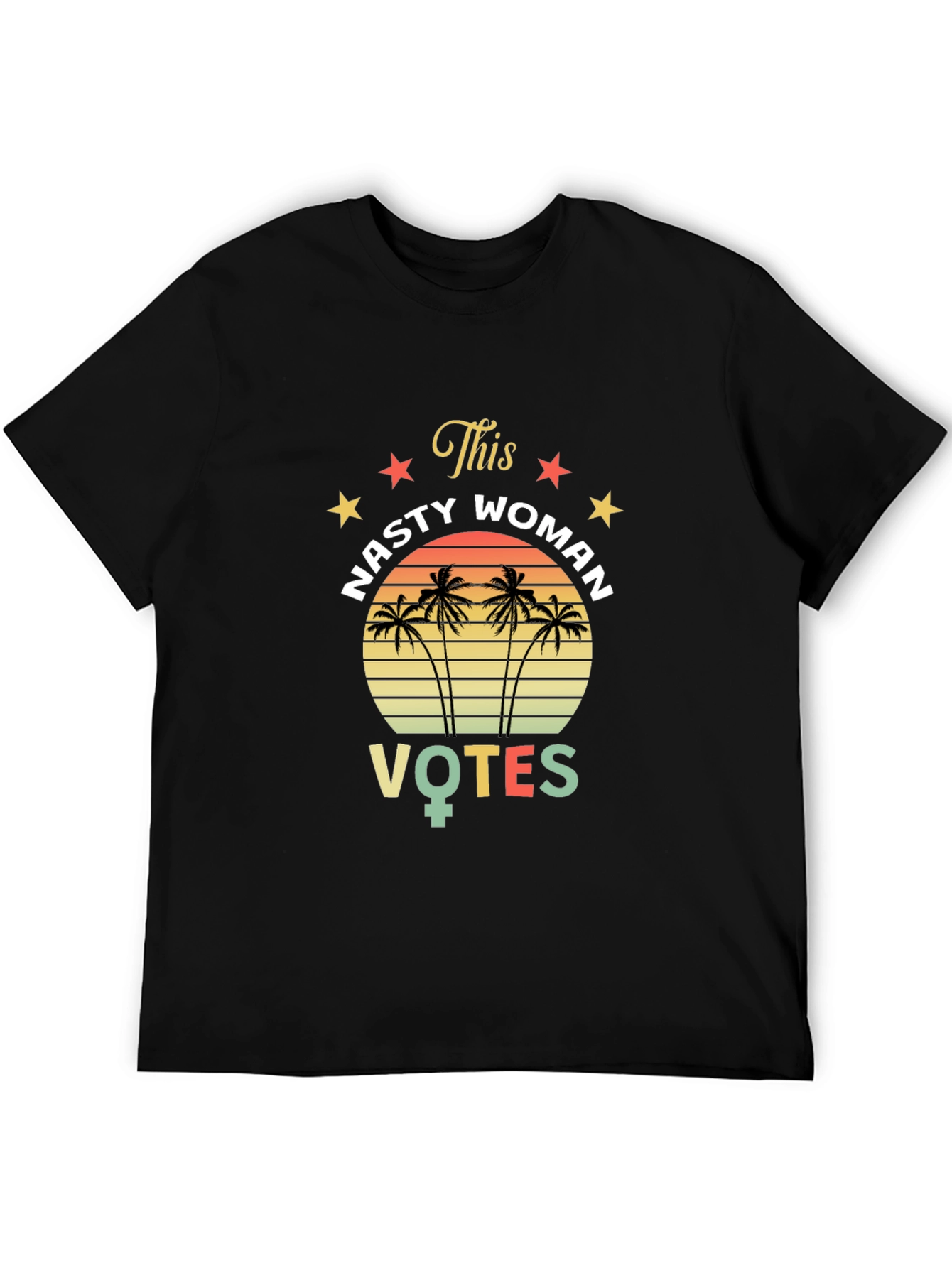 Nasty Woman Votes T-Shirt - Retro Design