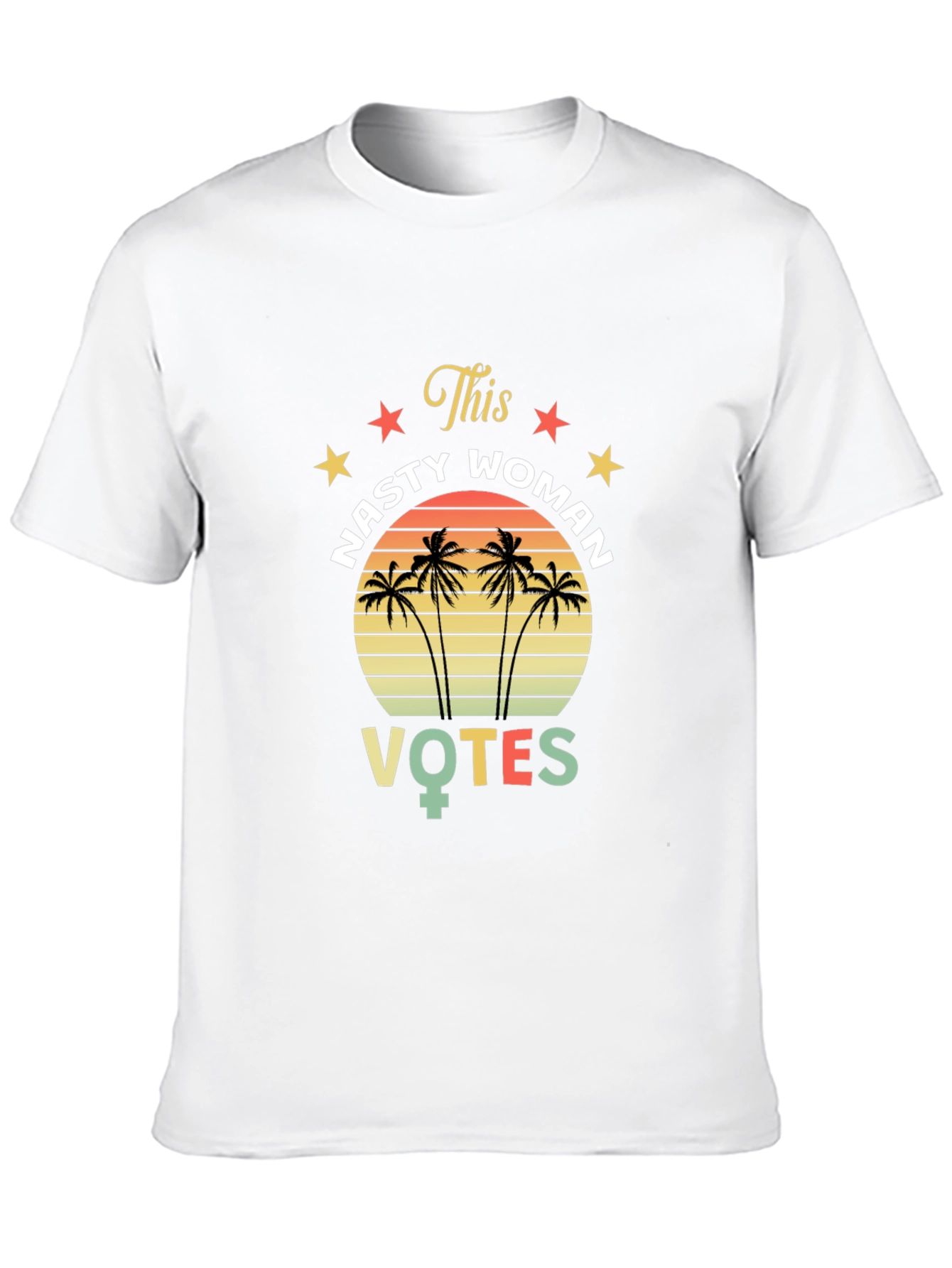 Nasty Woman Votes T-Shirt - Retro Design