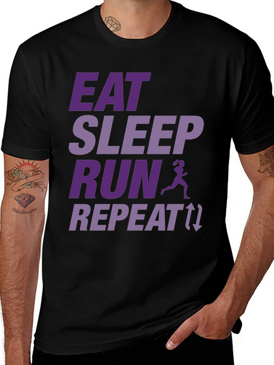 Eat Sleep Run Repeat T-Shirt - Runners Tee