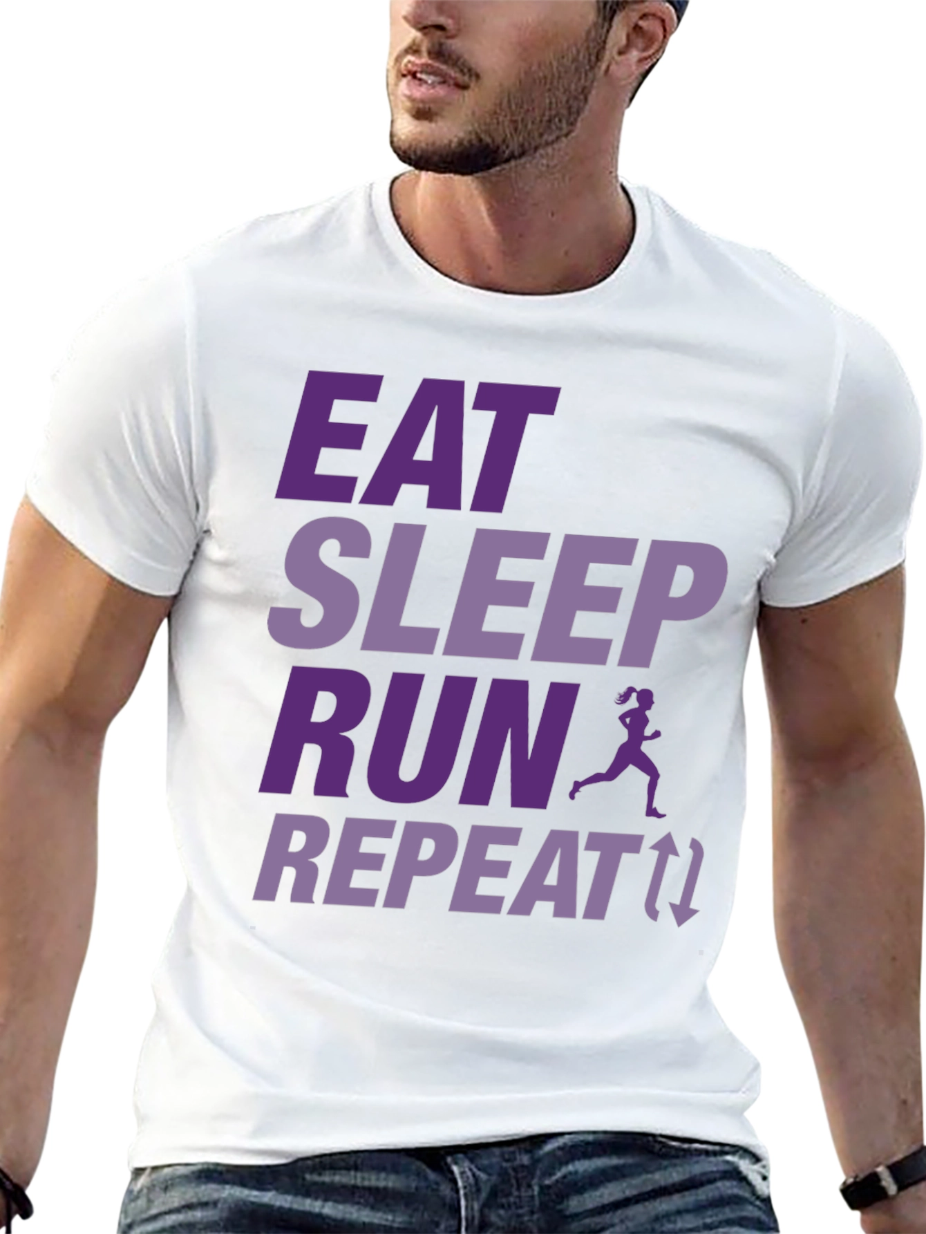 Eat Sleep Run Repeat T-Shirt - Runners Tee