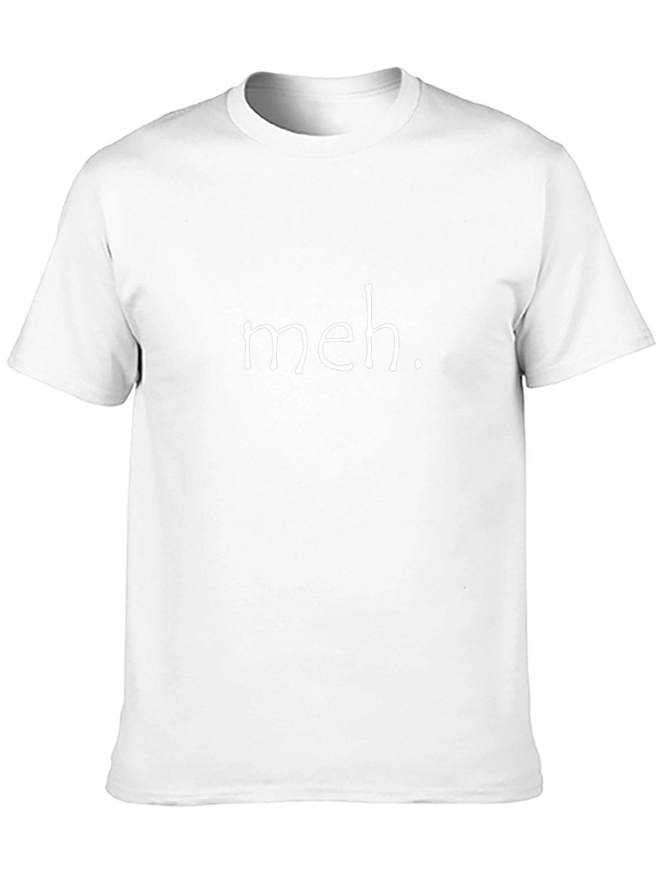 Meh. Graphic Tee - Casual Black T-Shirt