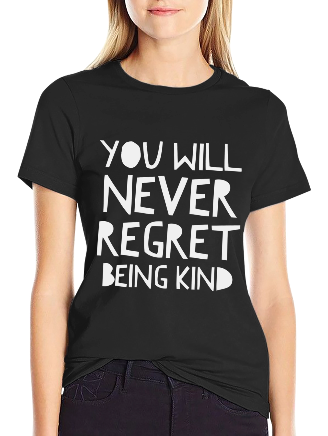 Kindness Graphic Black T-Shirt