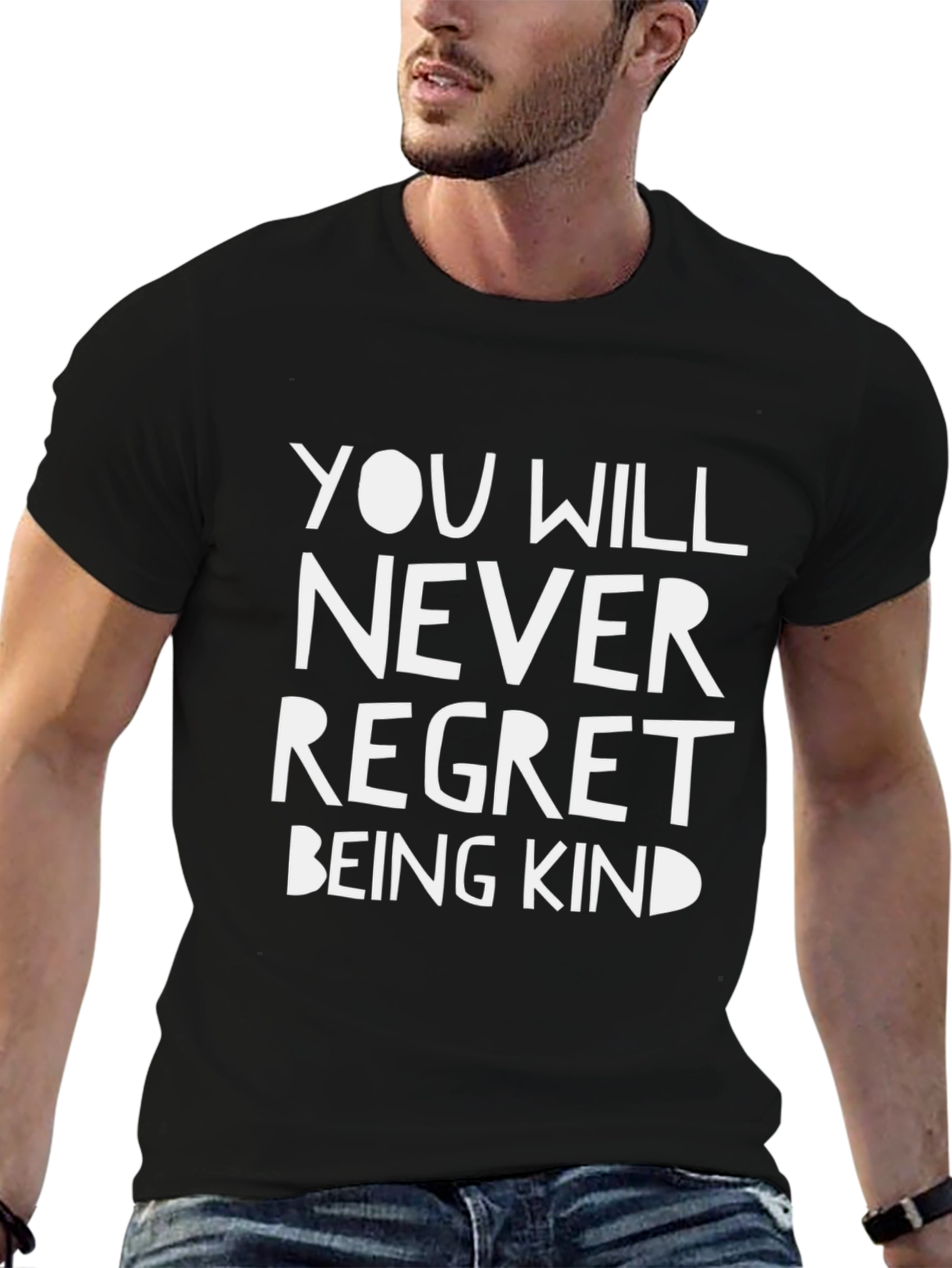Kindness Graphic Black T-Shirt
