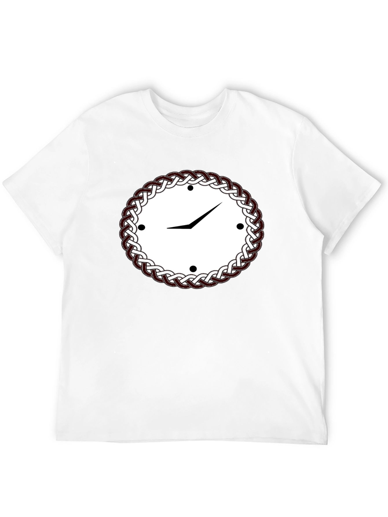 Celtic Knot Clock Black T-Shirt