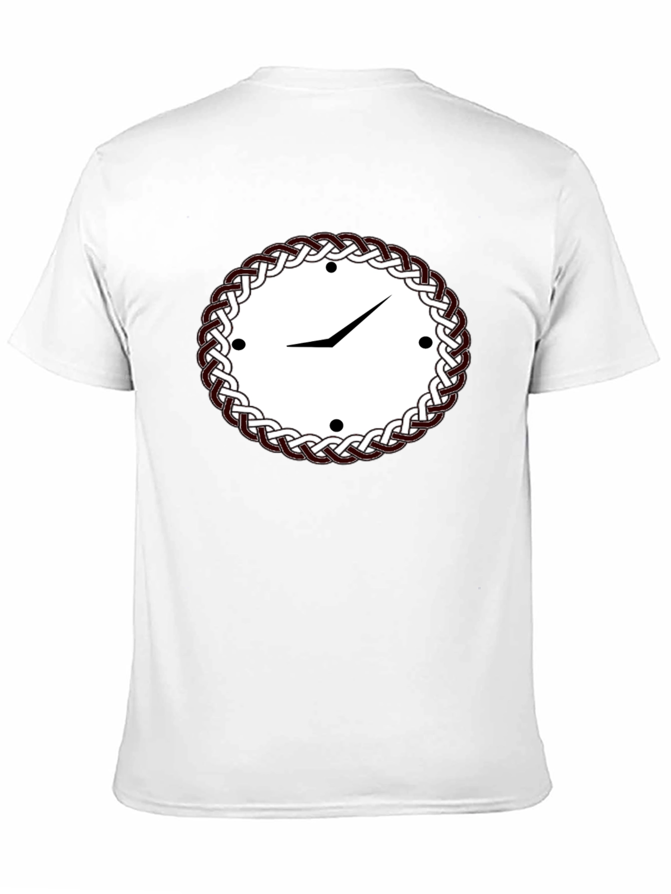 Celtic Knot Clock Black T-Shirt