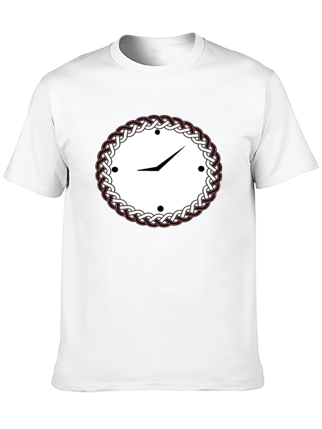 Celtic Knot Clock Black T-Shirt