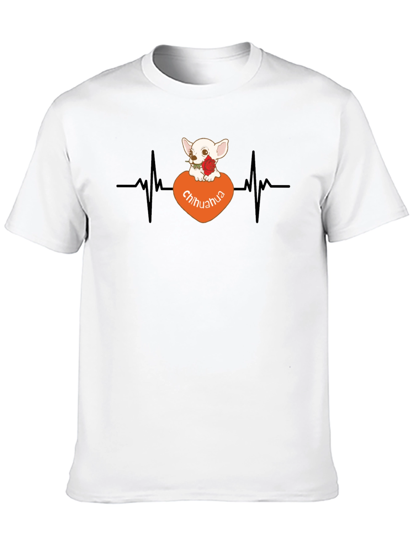 Chihuahua Heartbeat T-Shirt - Dog Lover Tee