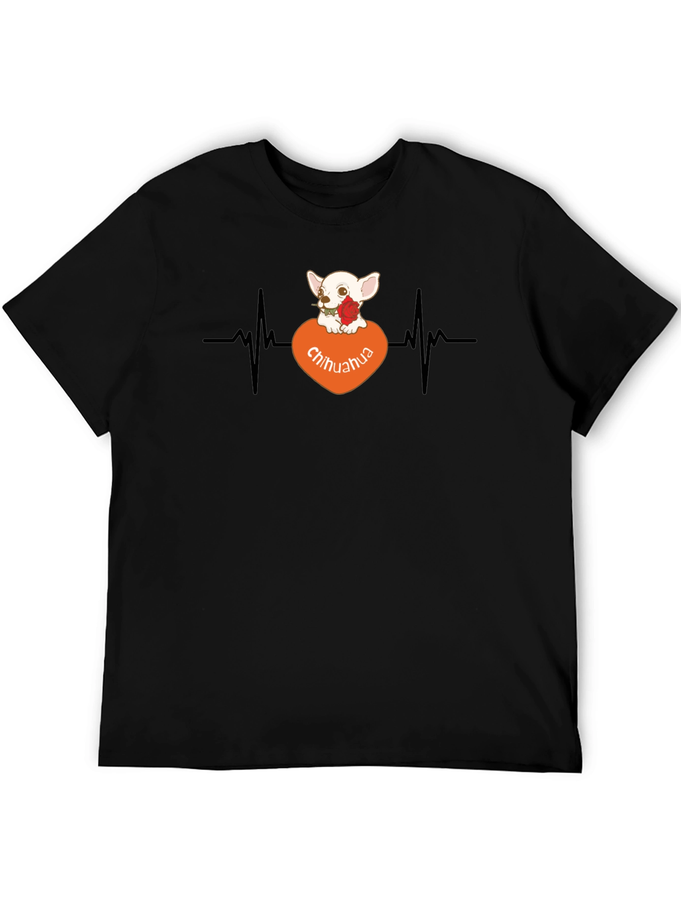 Chihuahua Heartbeat T-Shirt - Dog Lover Tee