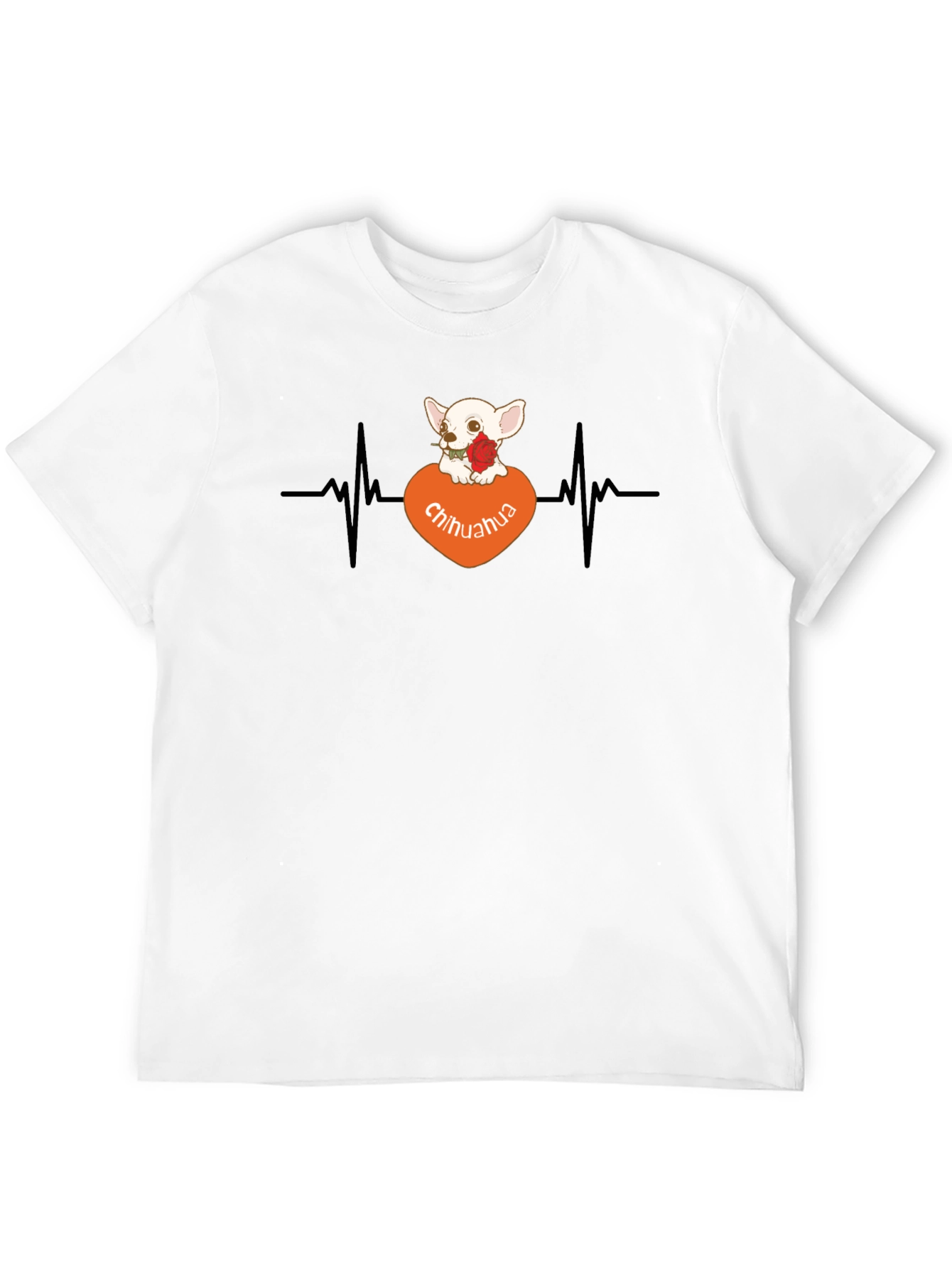 Chihuahua Heartbeat T-Shirt - Dog Lover Tee