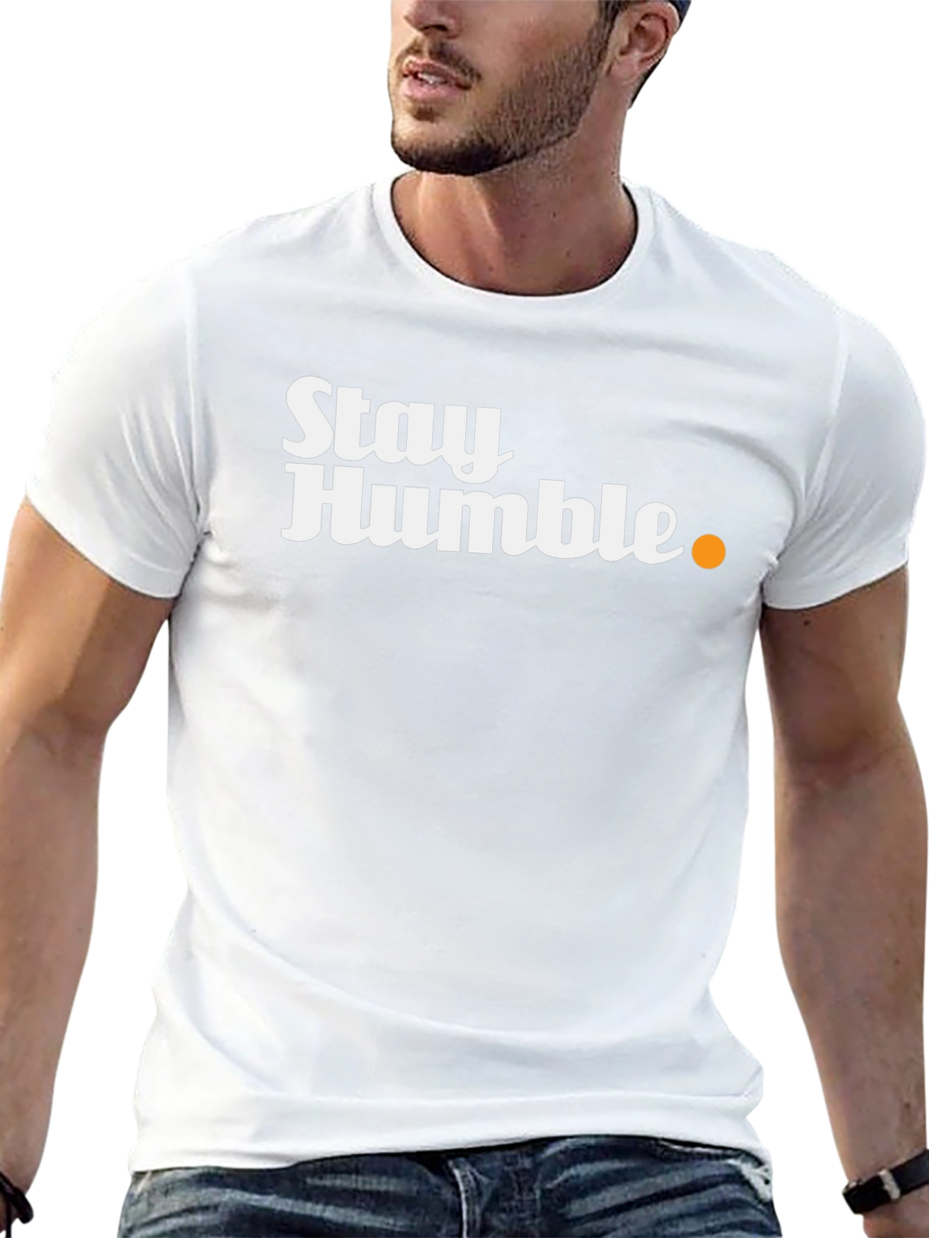 Stay Humble Black Graphic T-Shirt