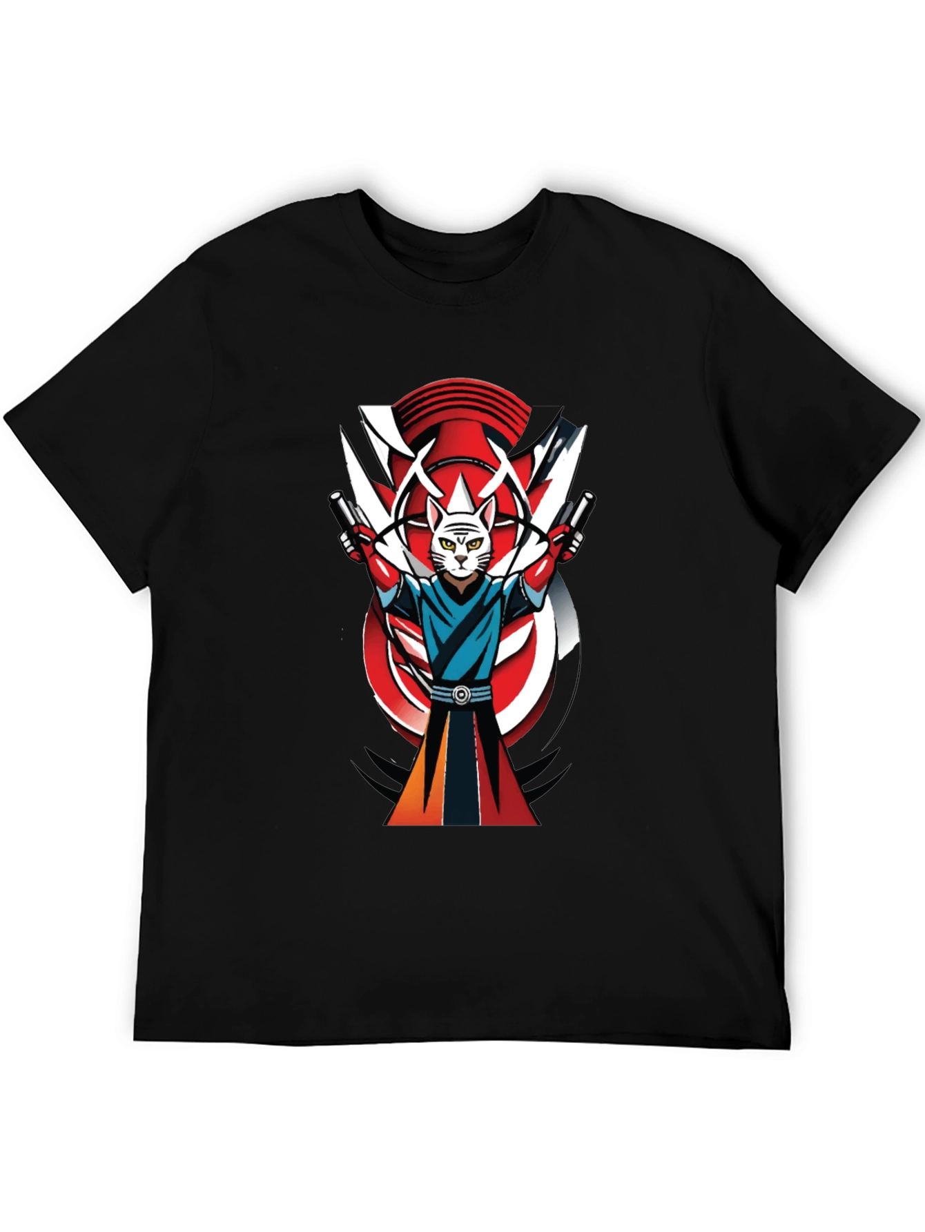 Samurai Cat T-Shirt - Urban Cool Style