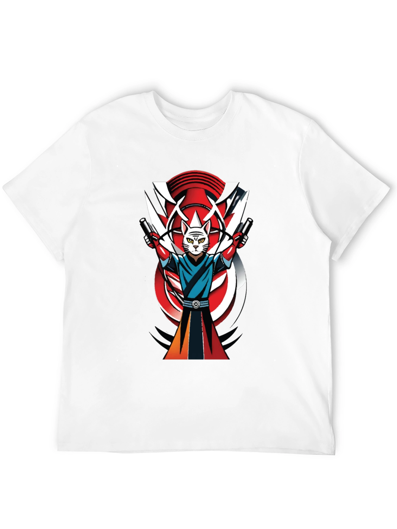 Samurai Cat T-Shirt - Urban Cool Style