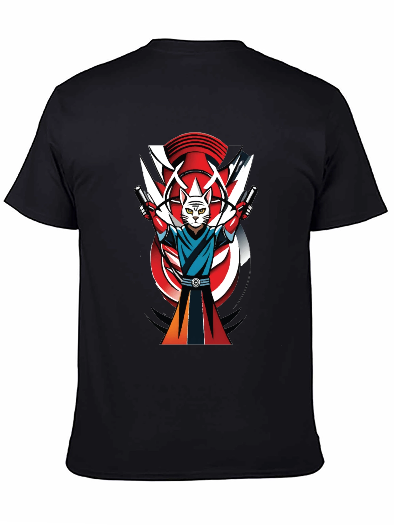 Samurai Cat T-Shirt - Urban Cool Style