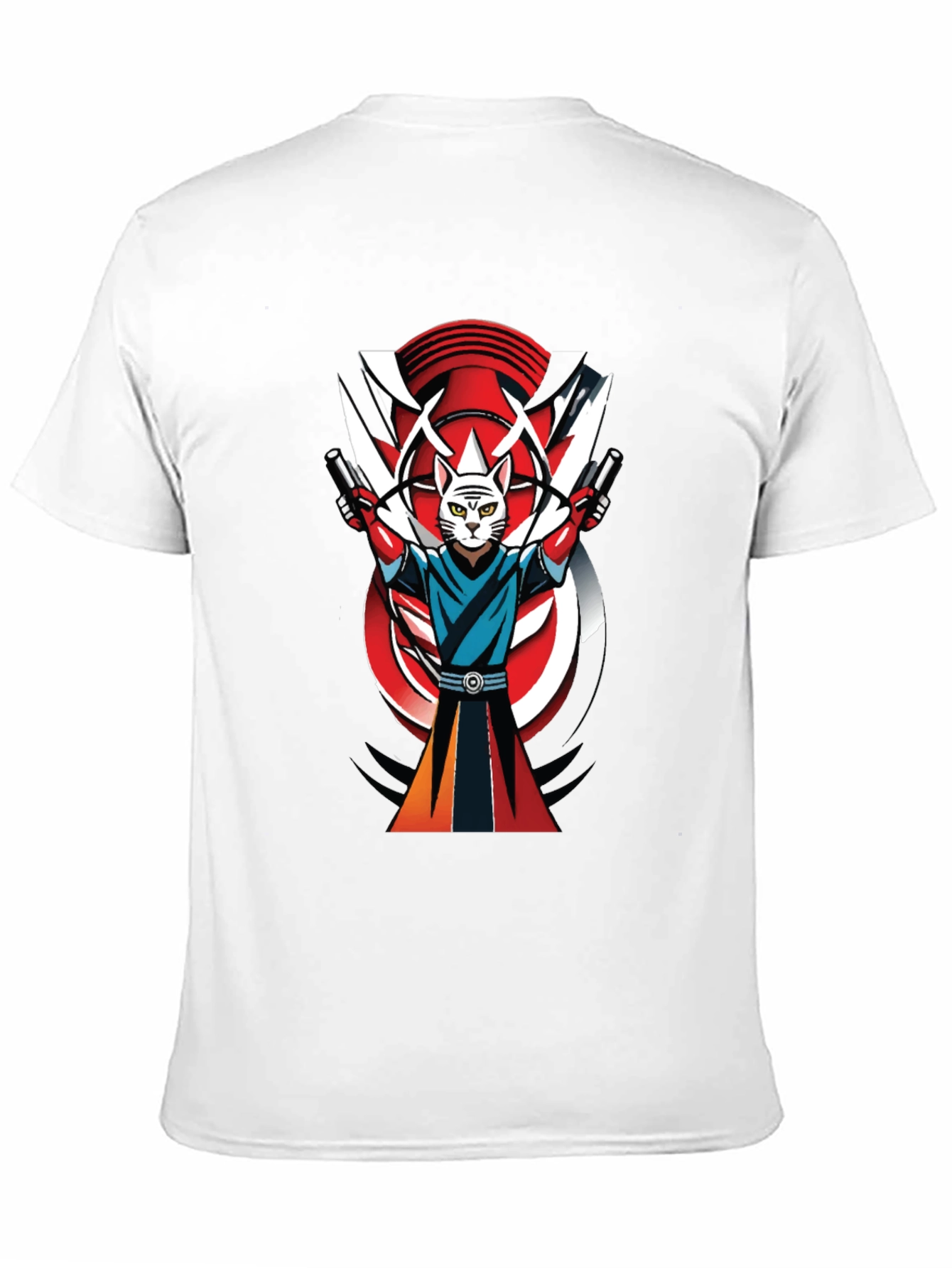 Samurai Cat T-Shirt - Urban Cool Style