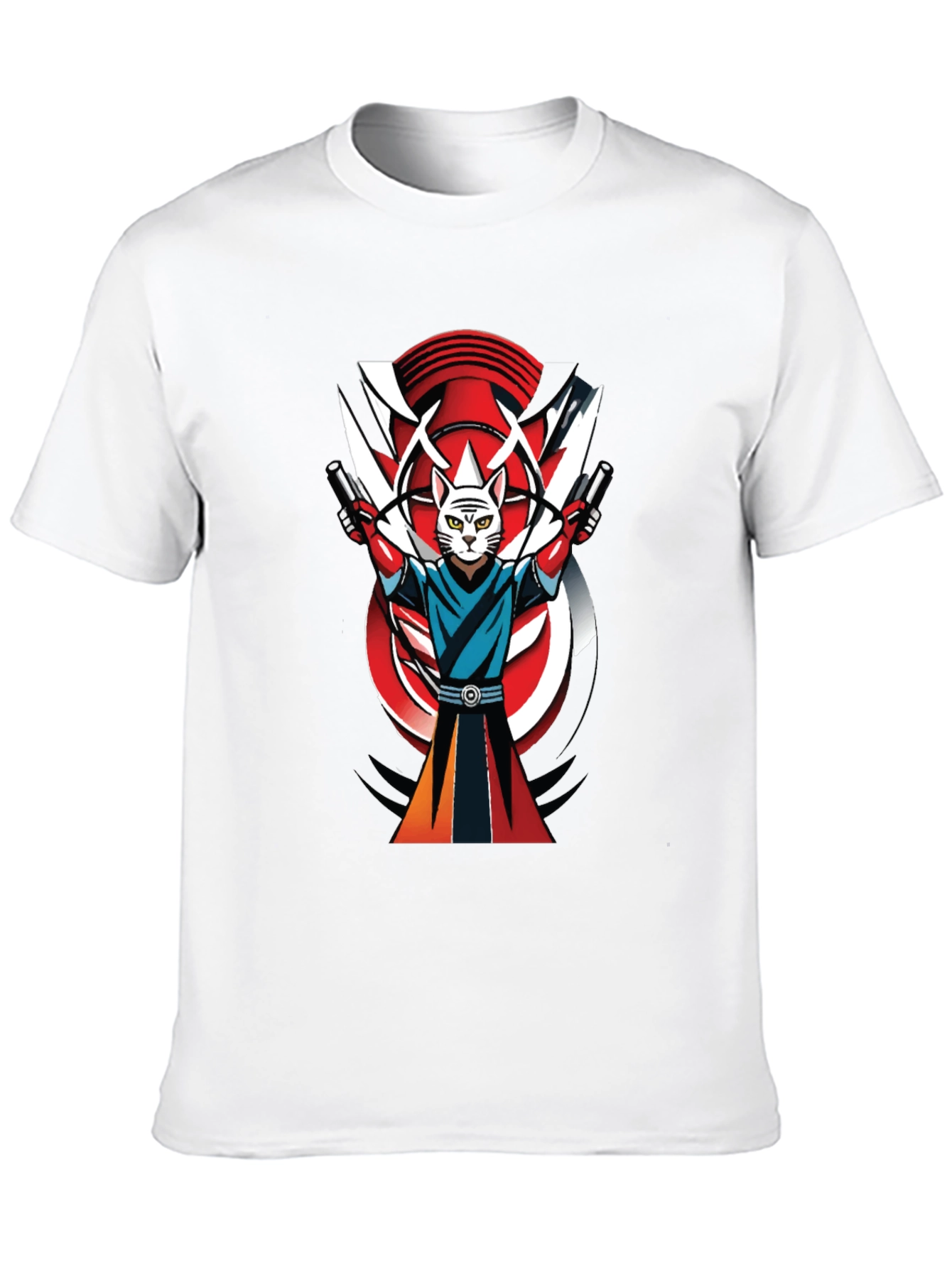 Samurai Cat T-Shirt - Urban Cool Style