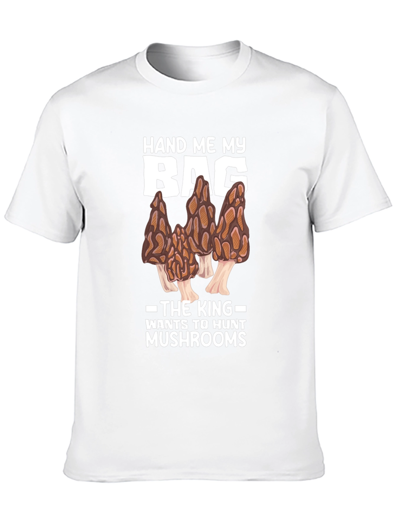 Mushroom Hunting T-Shirt - Morels and King