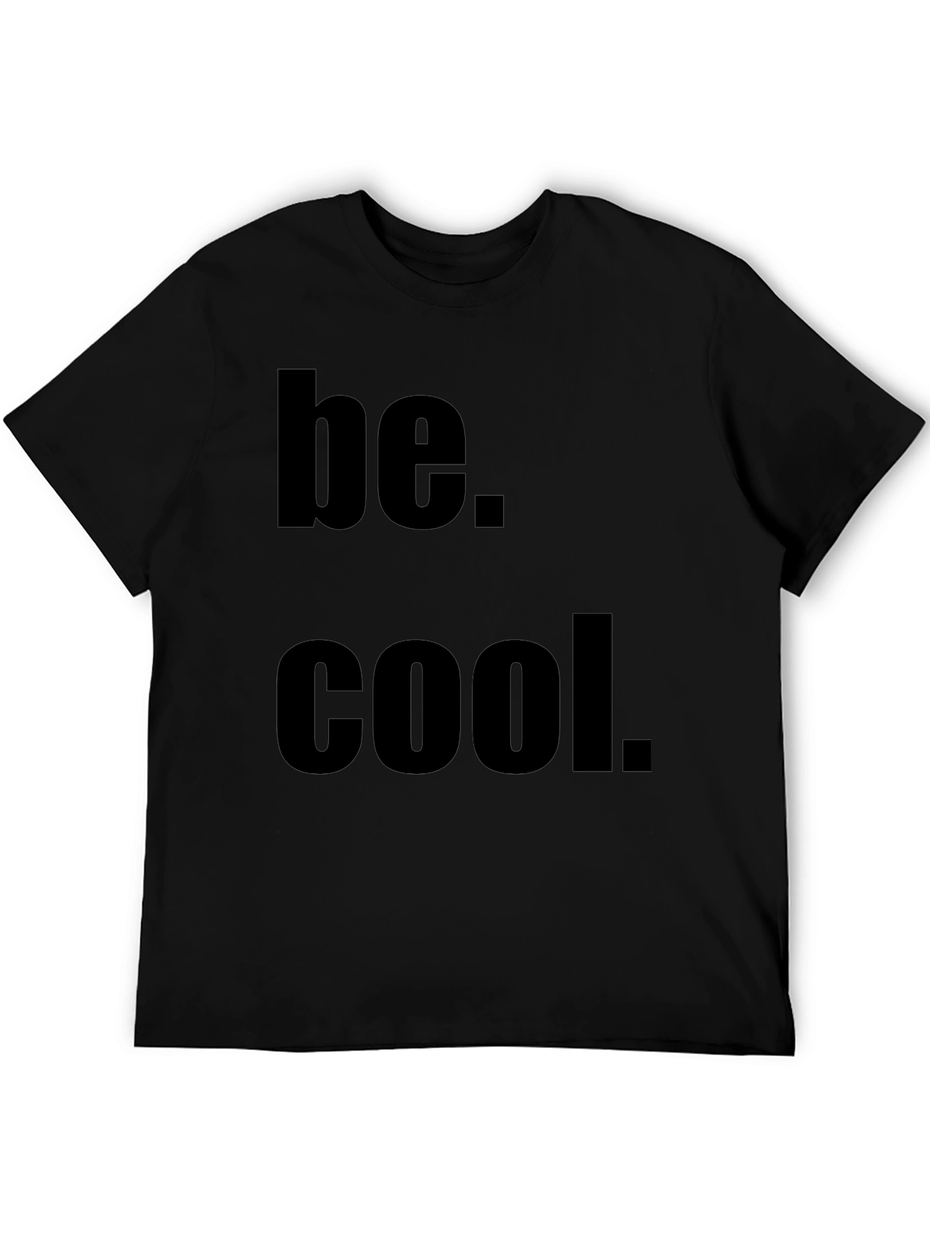 Be Cool Black Graphic Tee