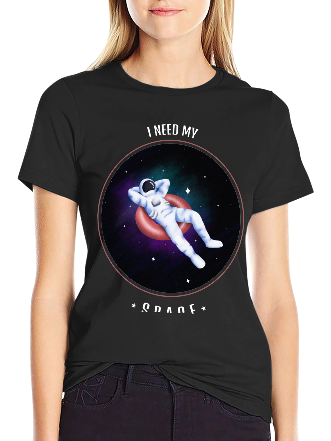 I Need My Space Astronaut Graphic T-Shirt