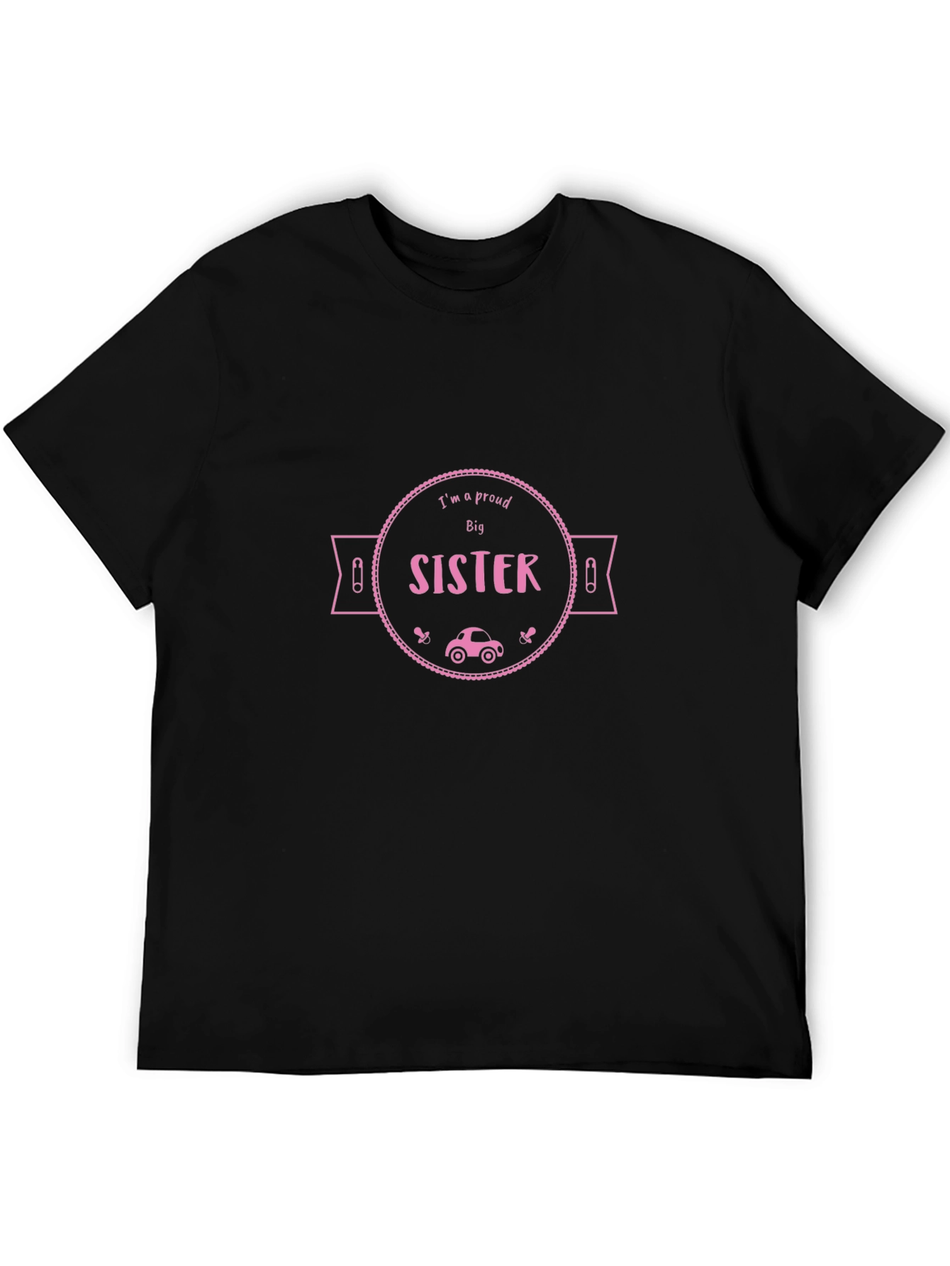 Proud Big Sister T-Shirt - Black