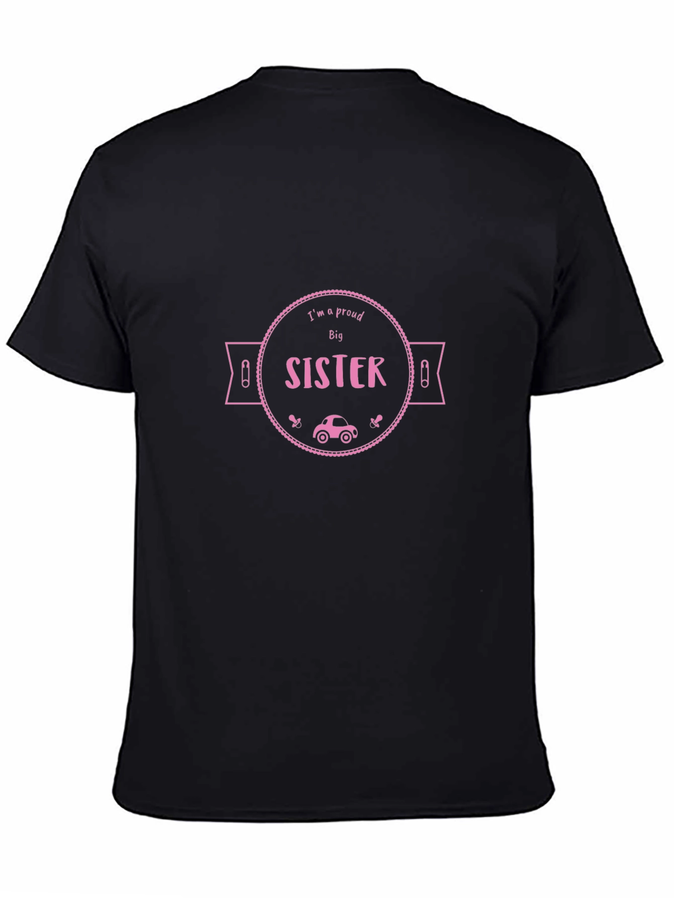 Proud Big Sister T-Shirt - Black