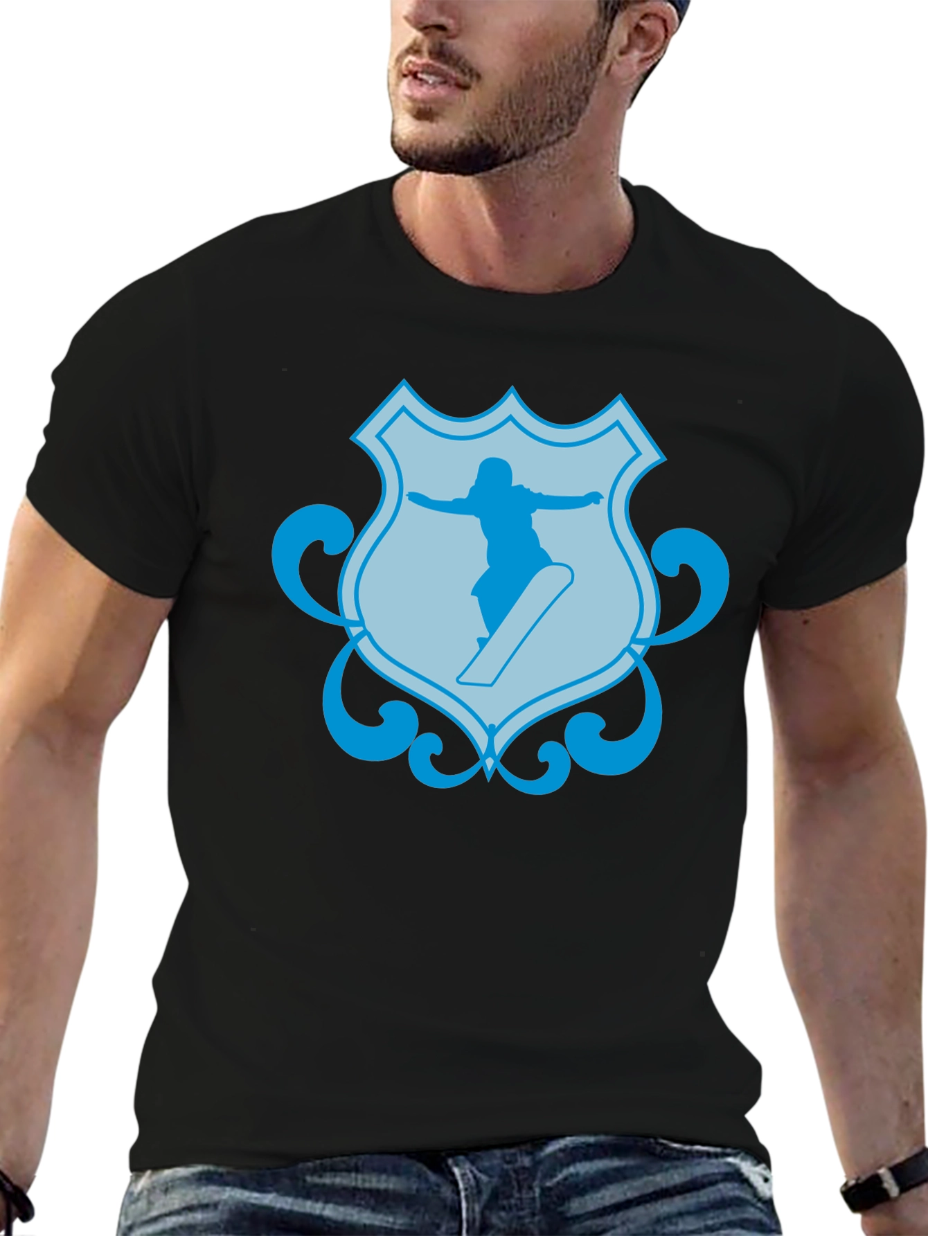 Snowboard Silhouette Graphic Tee
