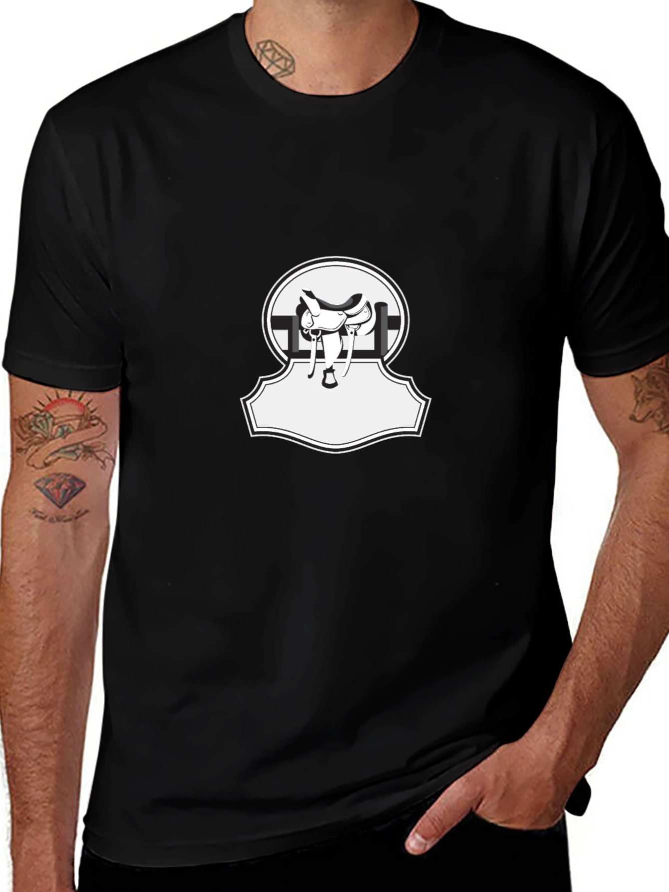 Black Saddle T-Shirt