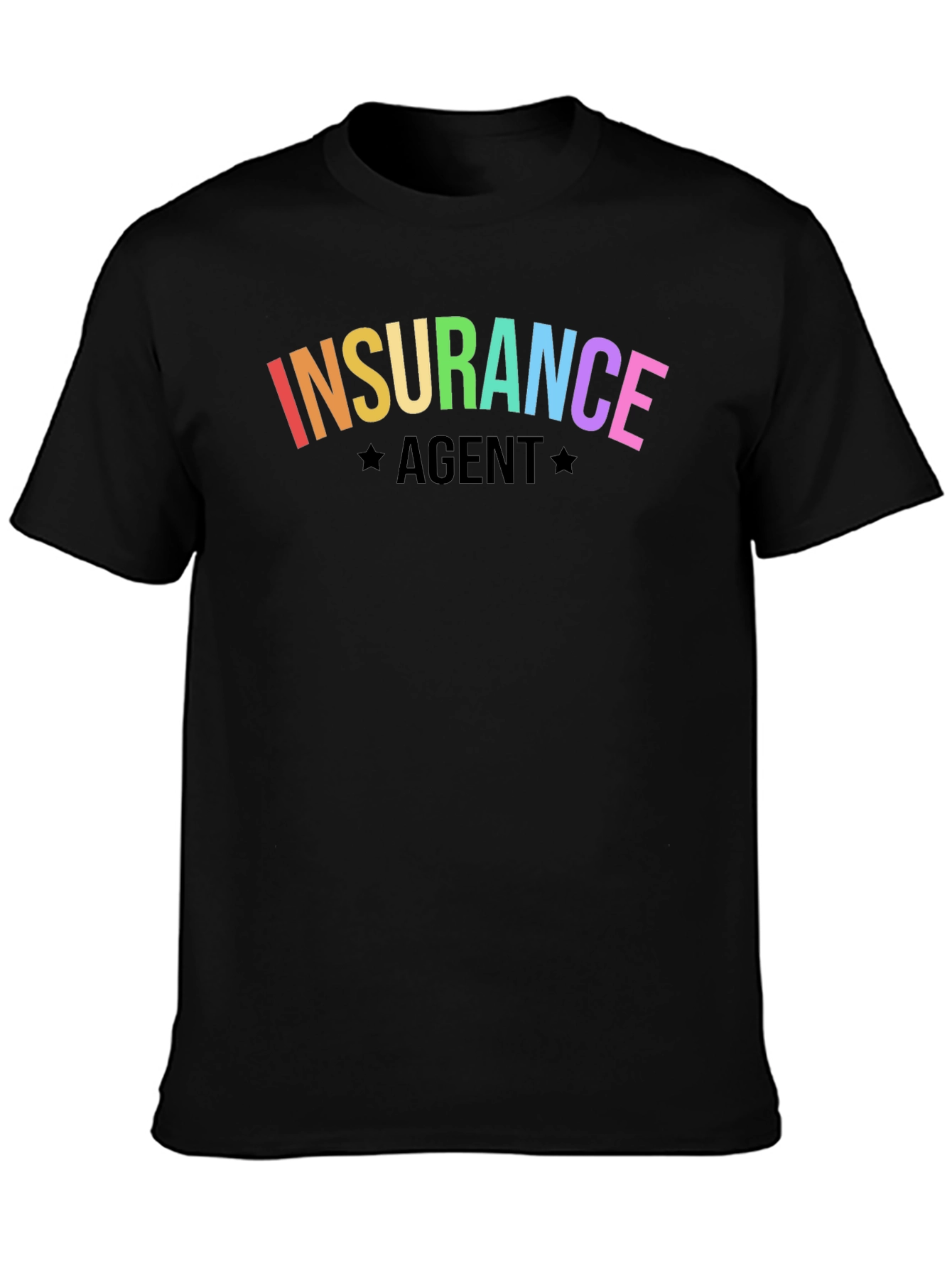 Rainbow Insurance Agent Graphic T-Shirt