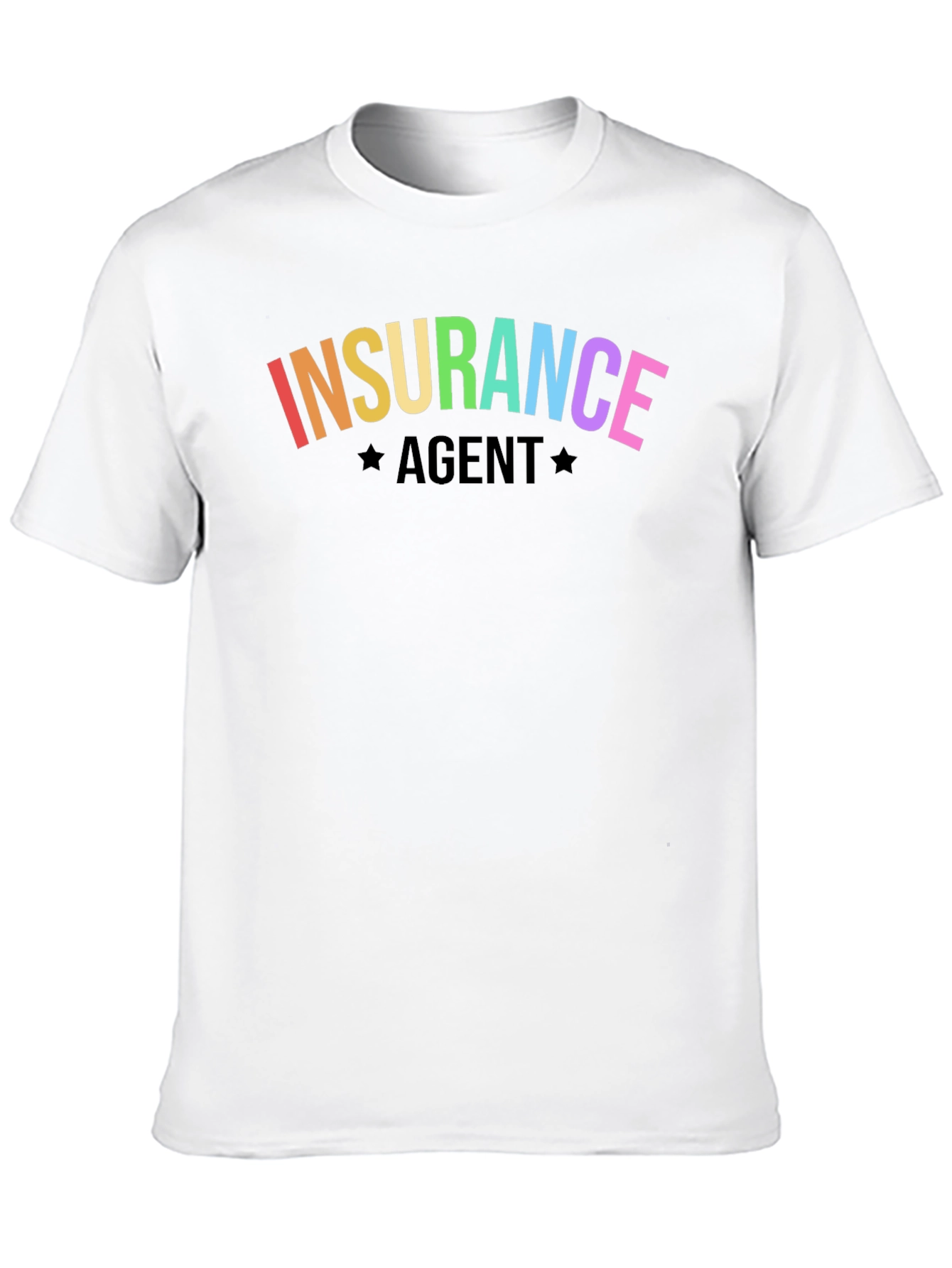 Rainbow Insurance Agent Graphic T-Shirt