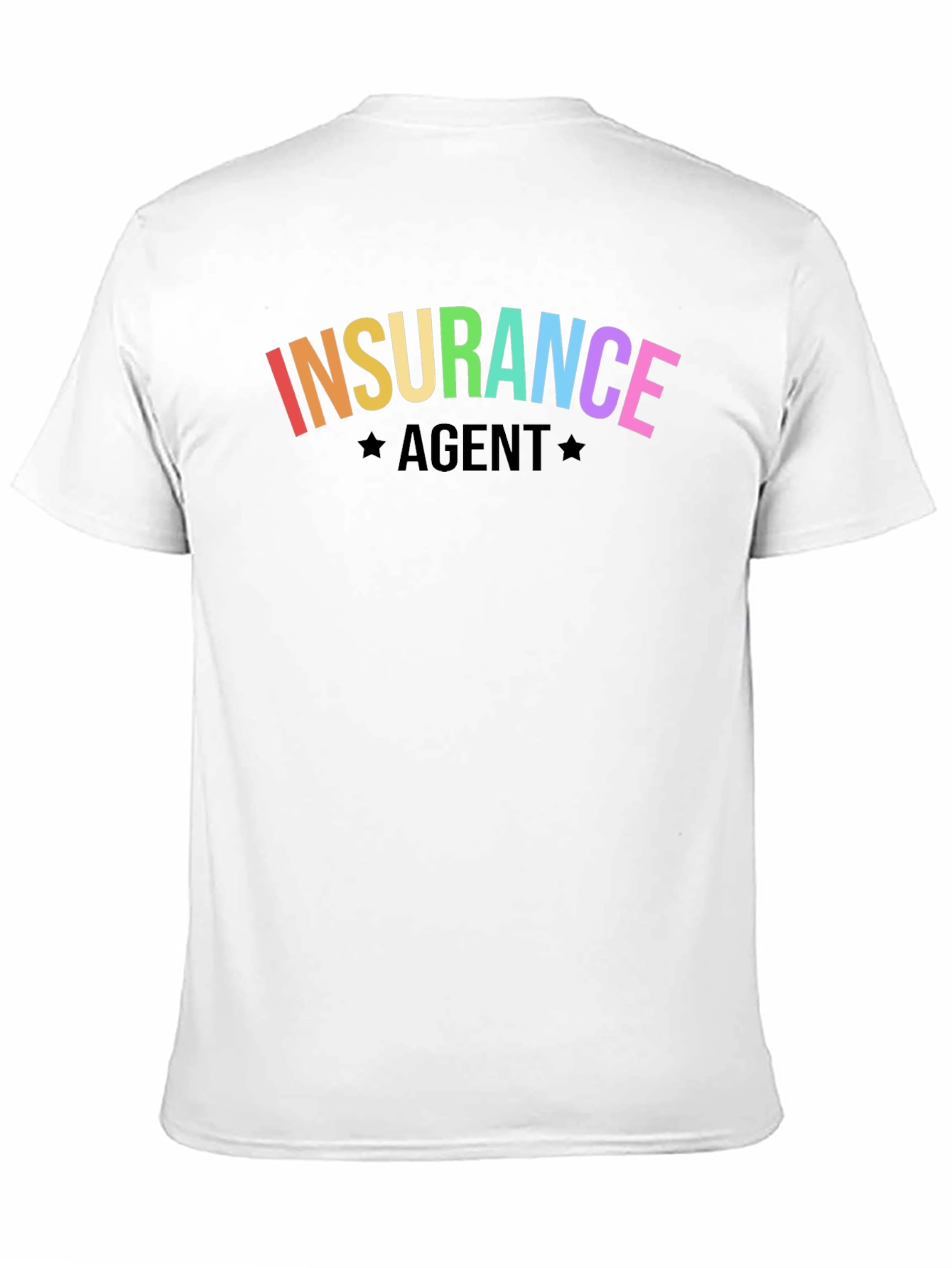Rainbow Insurance Agent Graphic T-Shirt