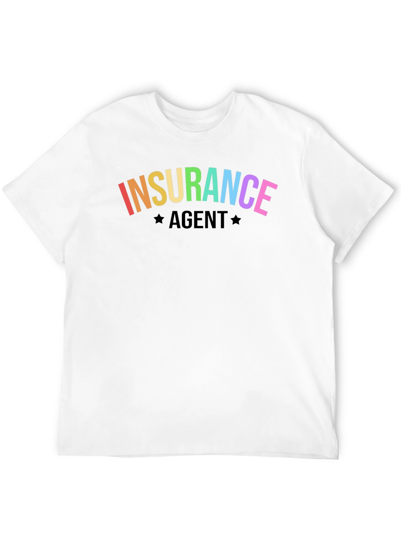 Rainbow Insurance Agent Graphic T-Shirt