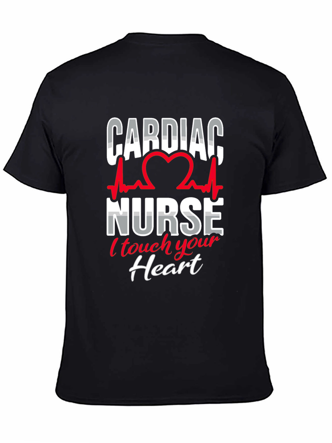 Cardiac Nurse T-Shirt - I Touch Your Heart Design