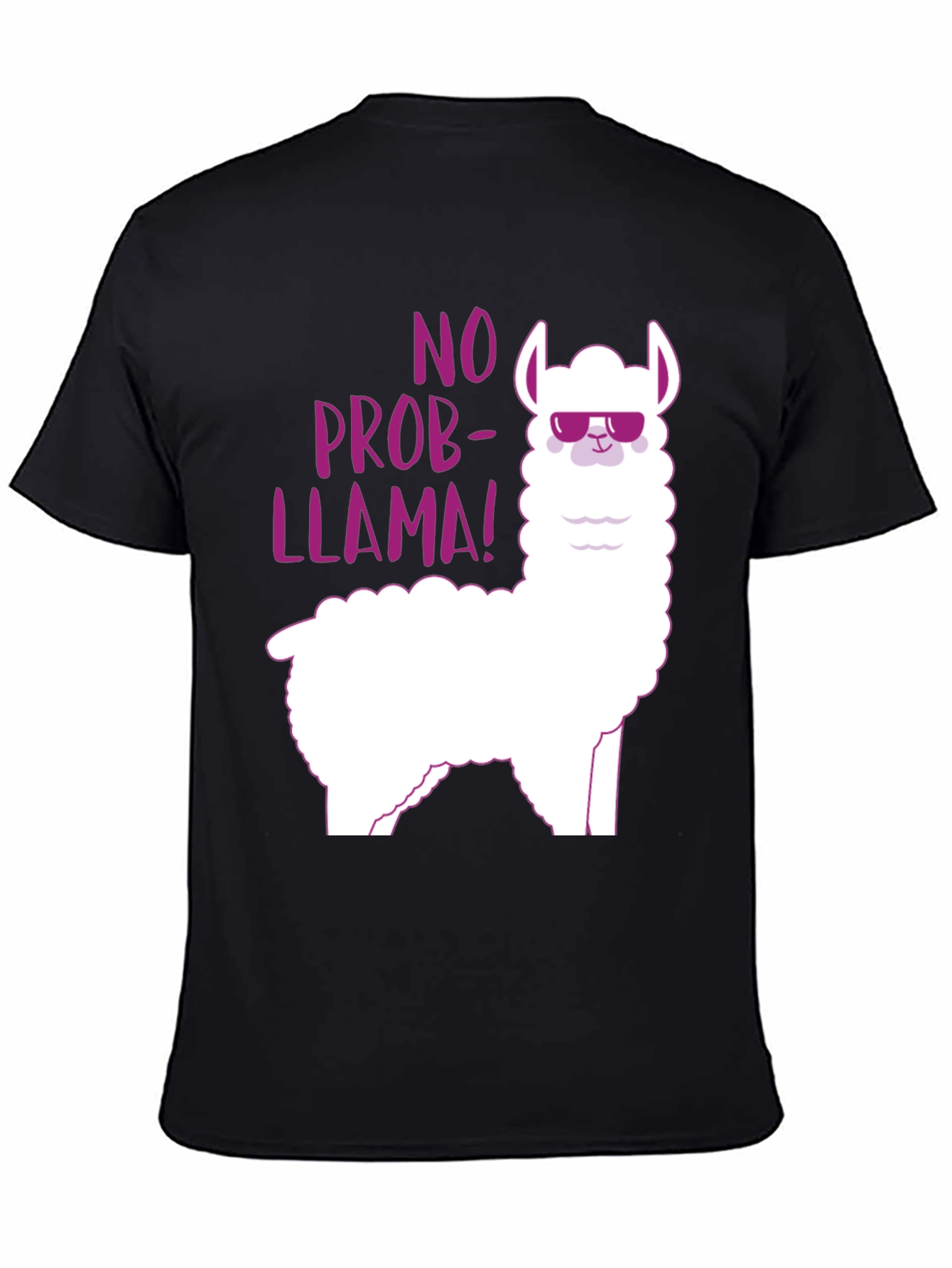 No Prob-Llama! Black Graphic Tee