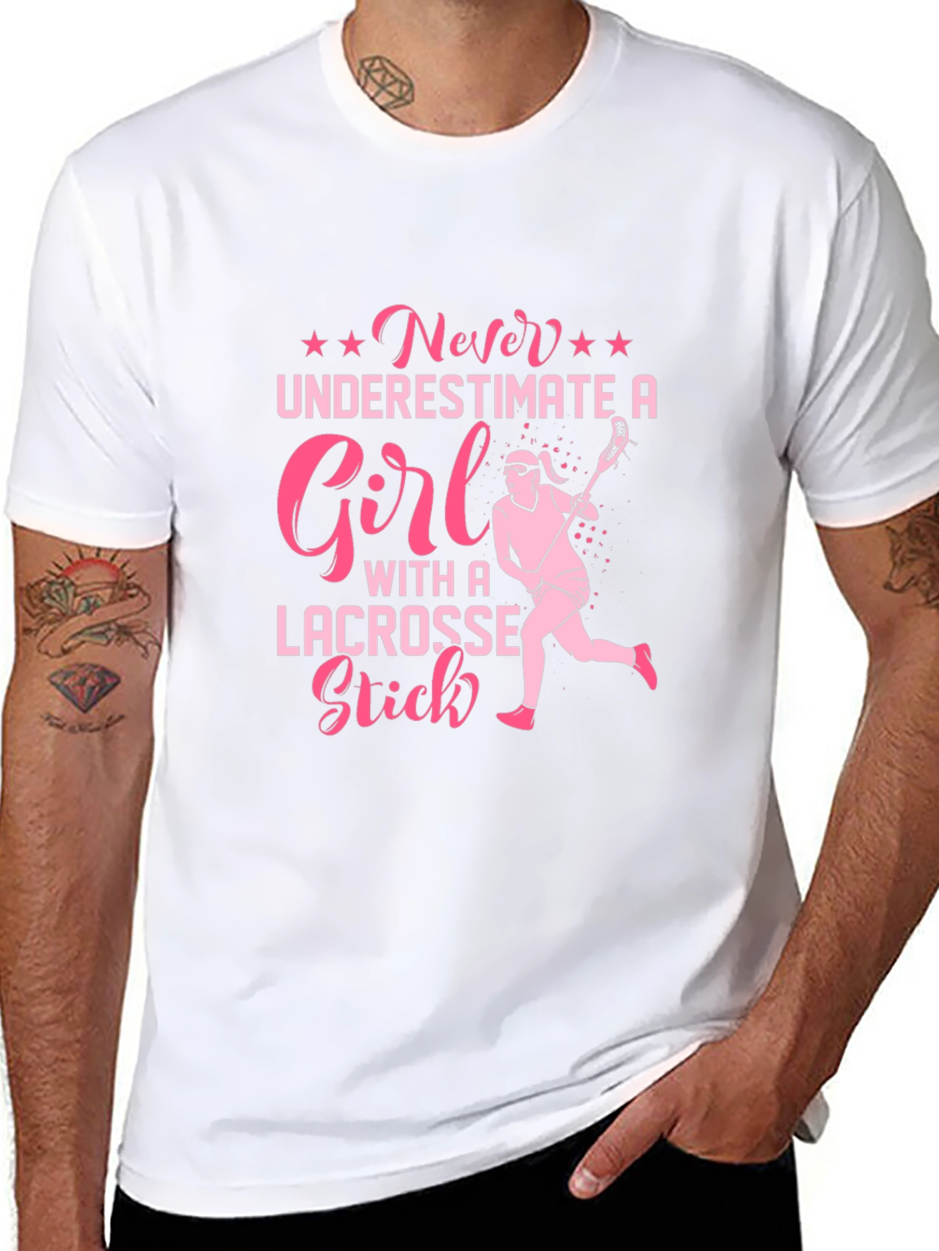 Lacrosse Girl T-Shirt - Never Underestimate