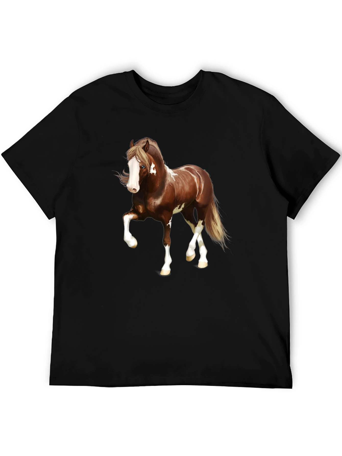 Horse Graphic Black T-Shirt