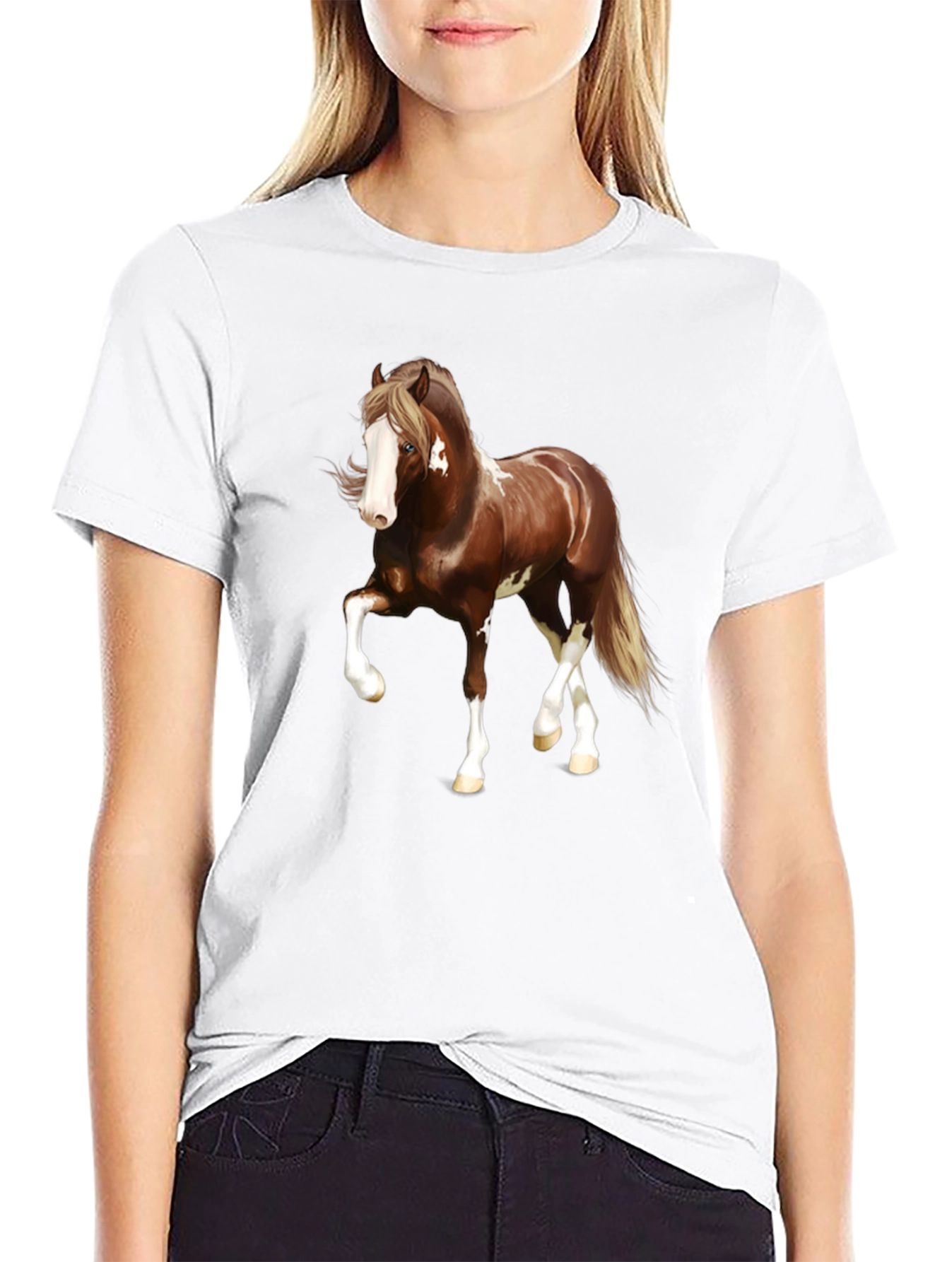 Horse Graphic Black T-Shirt